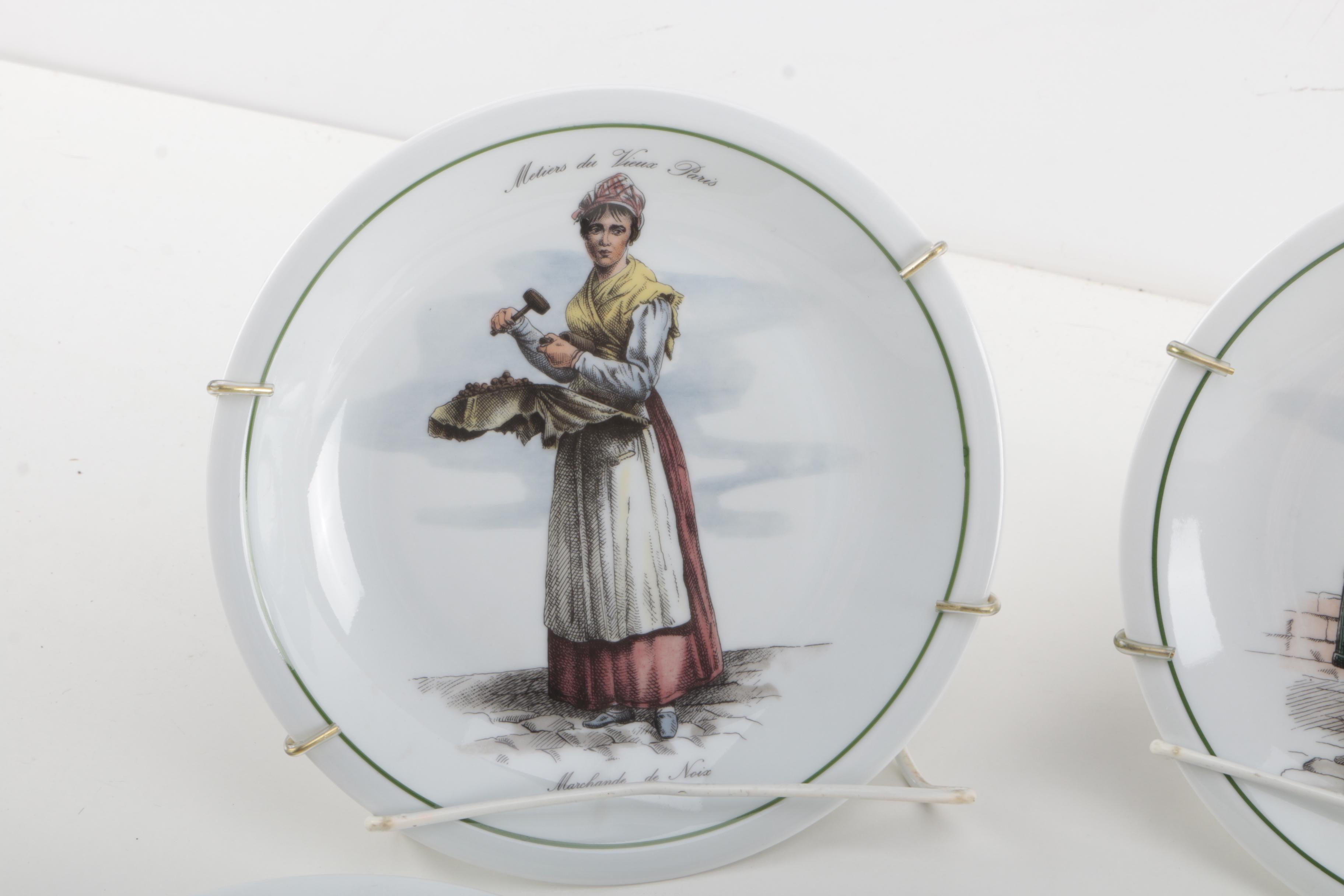 Tradition "Metiers du Vieux Paris" Cabinet Plates