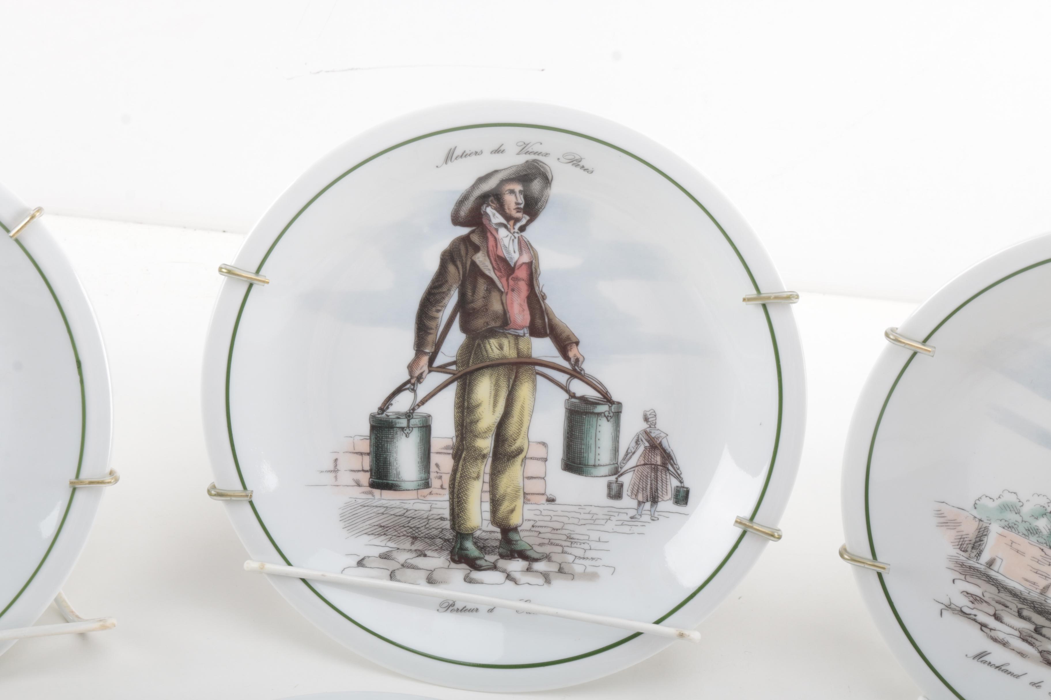 Tradition "Metiers du Vieux Paris" Cabinet Plates