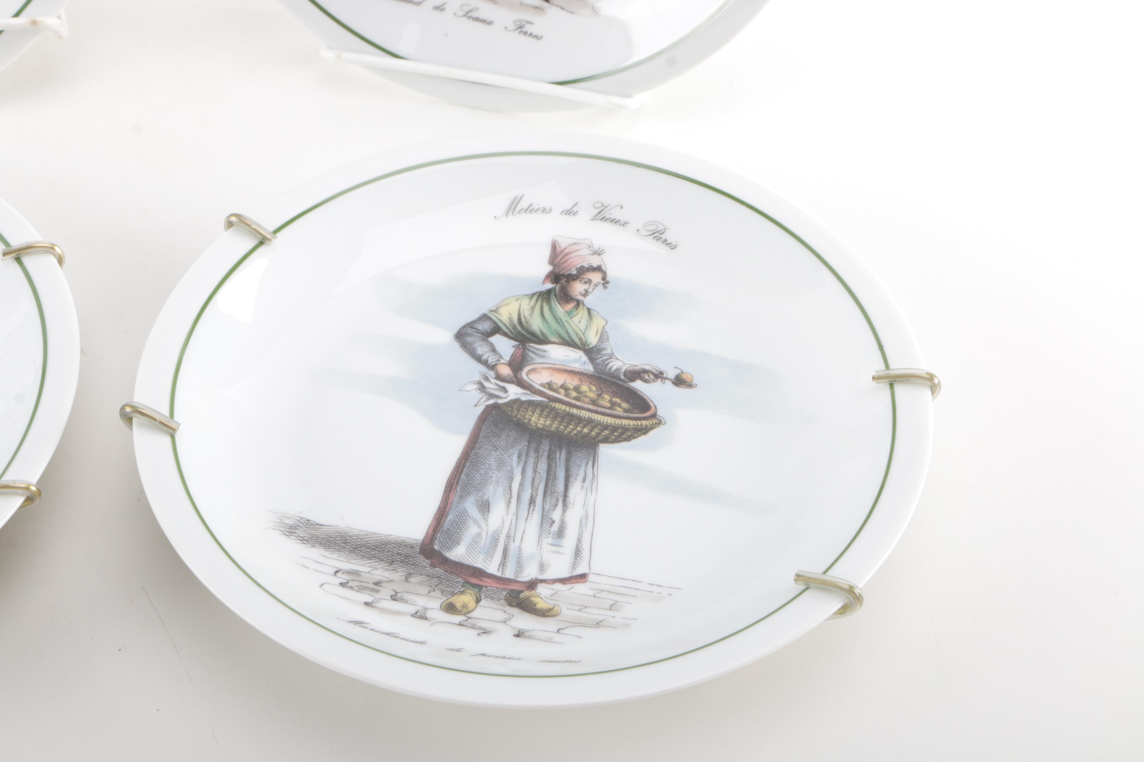 Tradition "Metiers du Vieux Paris" Cabinet Plates