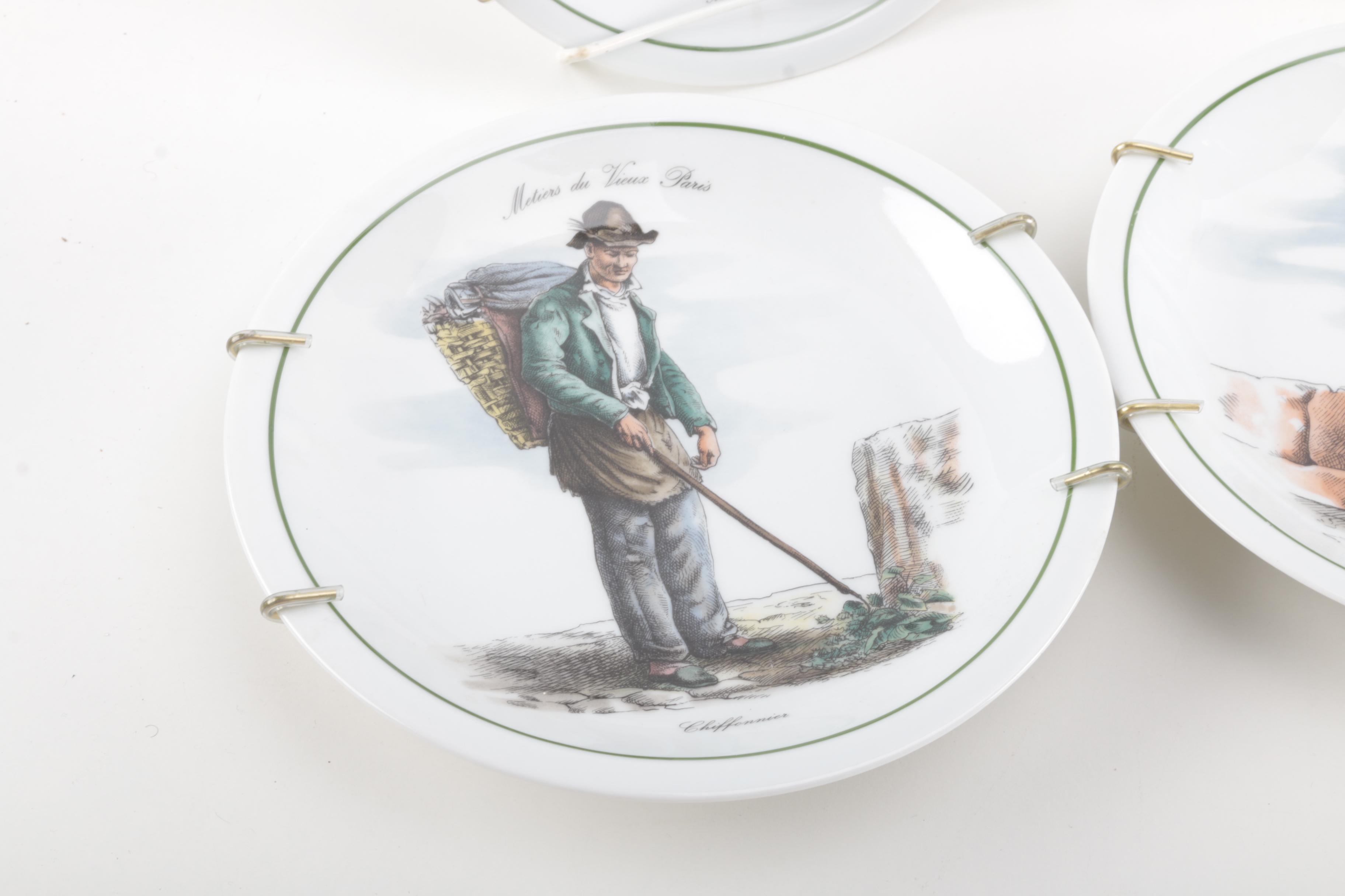 Tradition "Metiers du Vieux Paris" Cabinet Plates