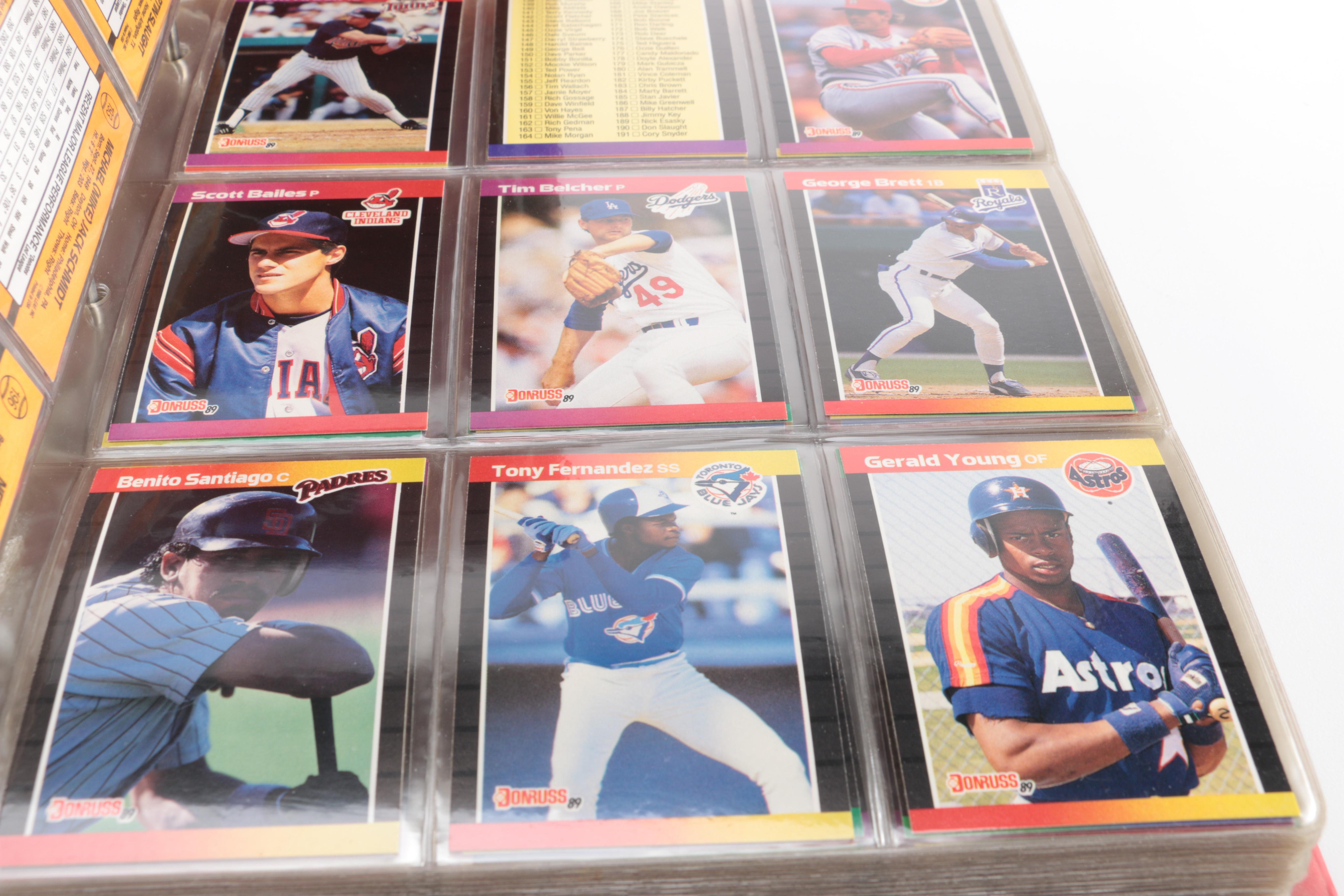 Baseball Card Album Pair