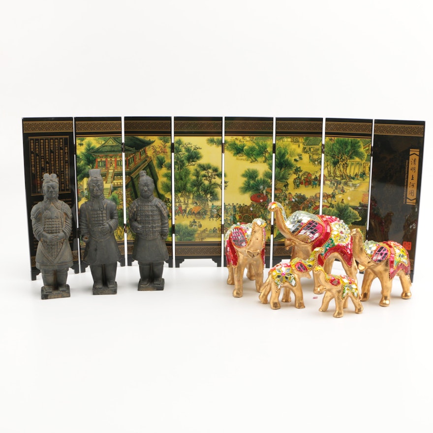 Assorted Chinese Decor and Figurines