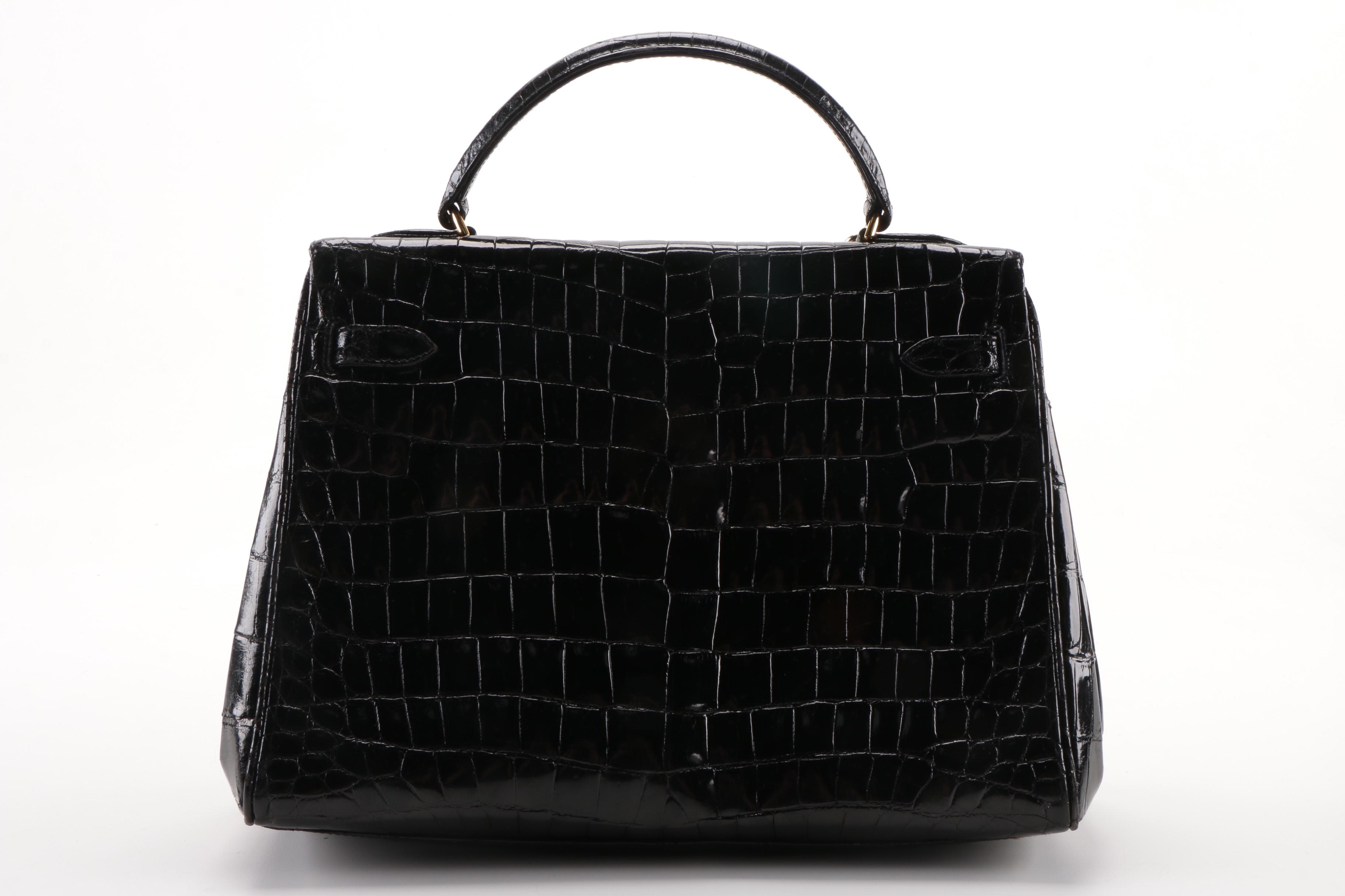 Bianchi e Nardi Black Crocodile Handbag