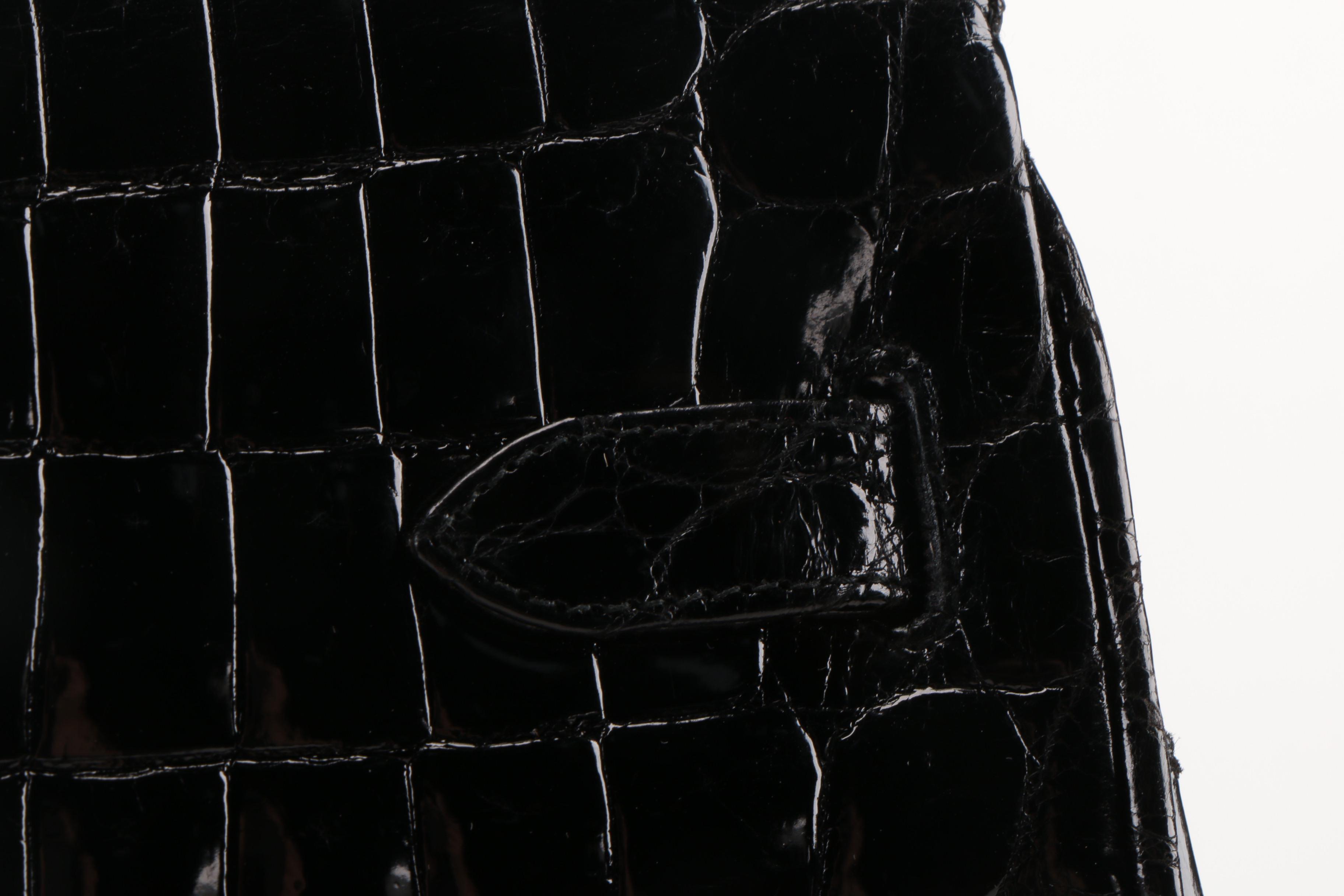 Bianchi e Nardi Black Crocodile Handbag