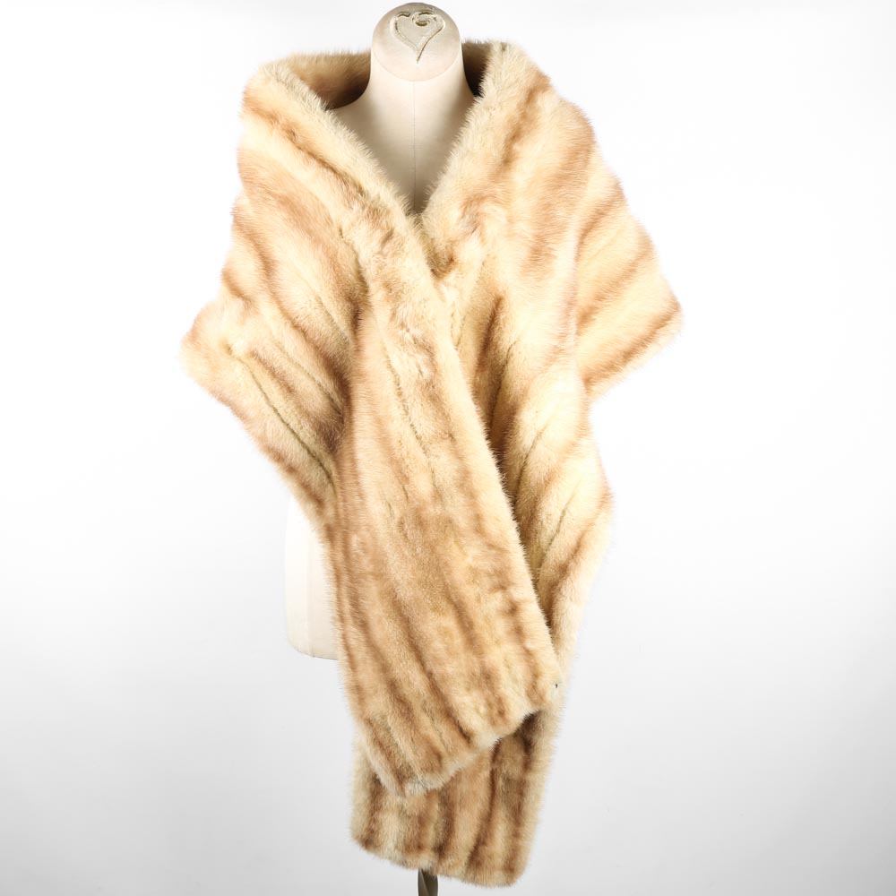 Vintage Korona & Ceffeli Mink Fur Stole