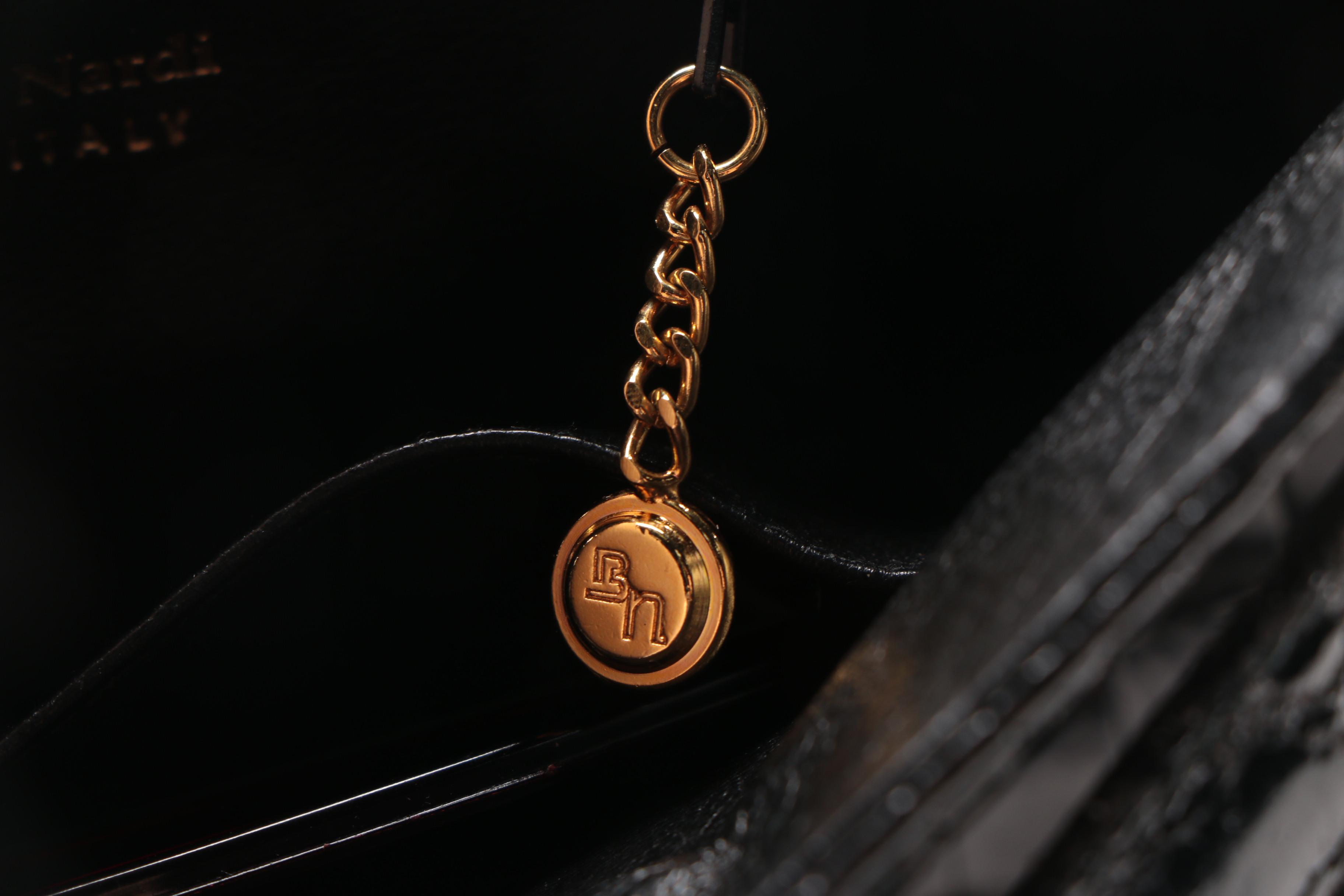 Bianchi e Nardi Black Crocodile Handbag