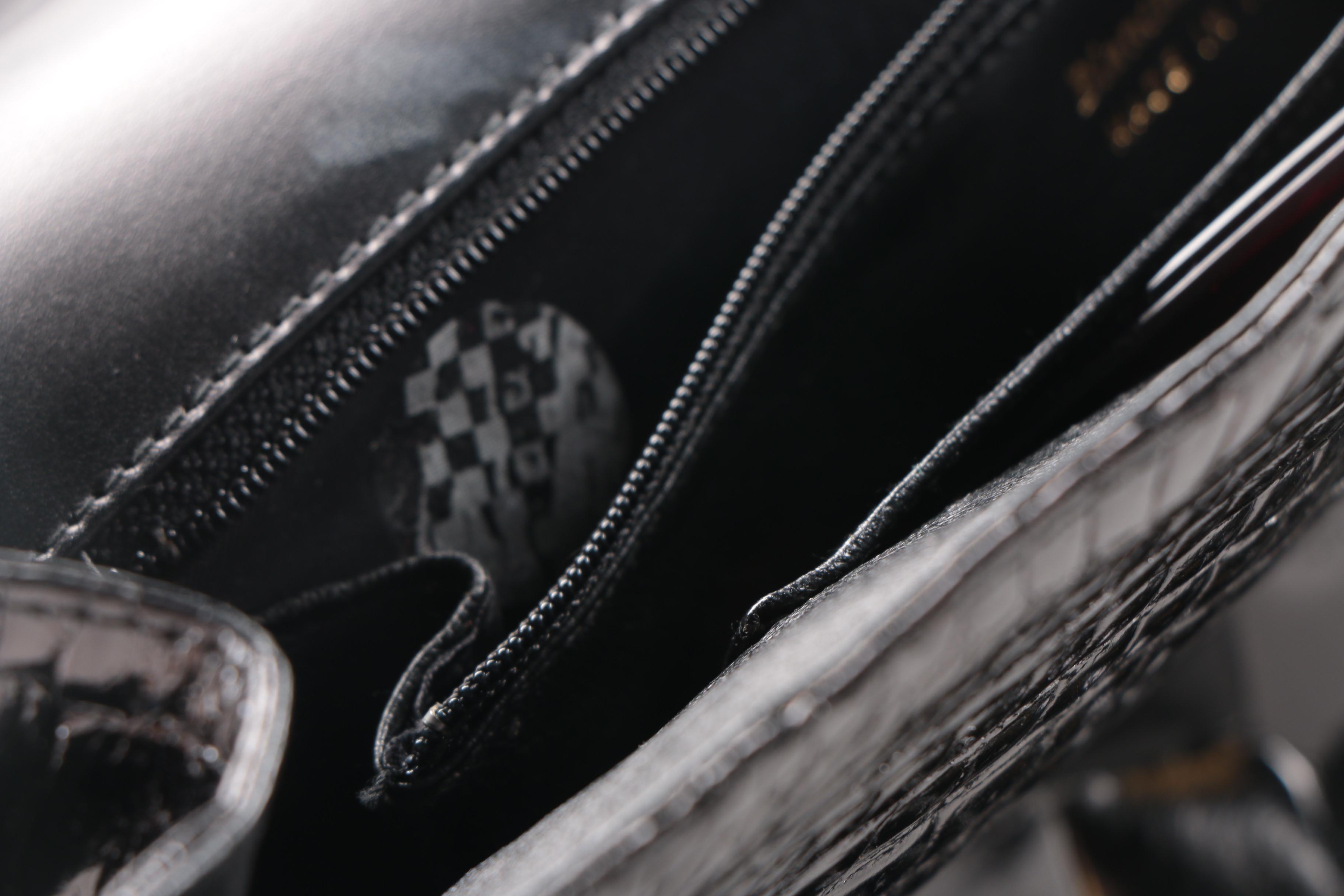 Bianchi e Nardi Black Crocodile Handbag