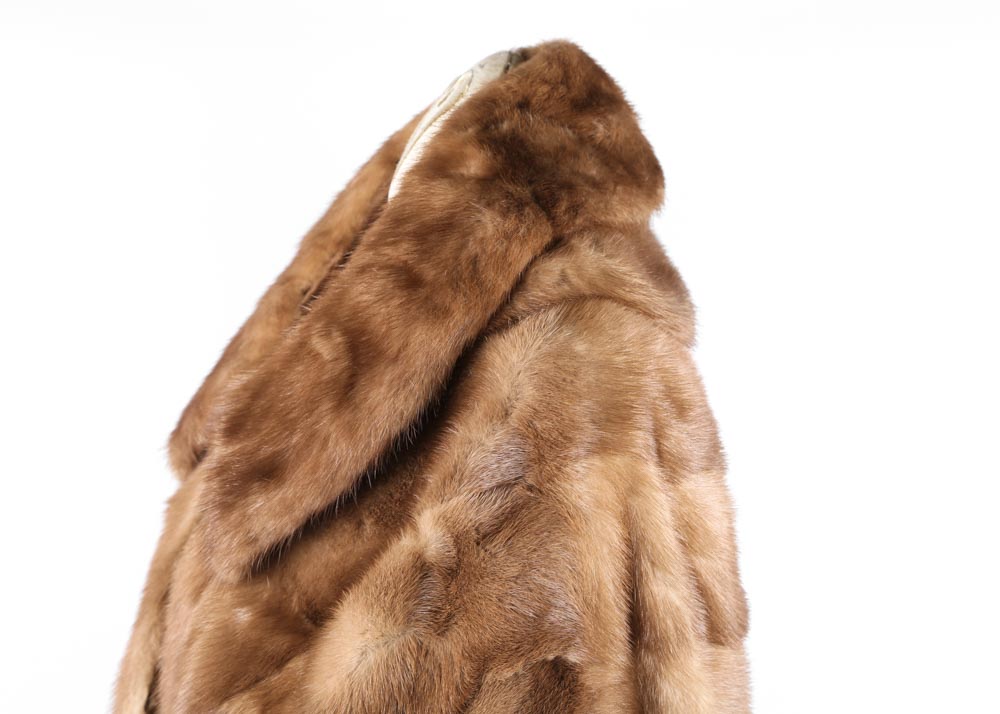 French Room Mink Stole with Coordinating Mink Collar