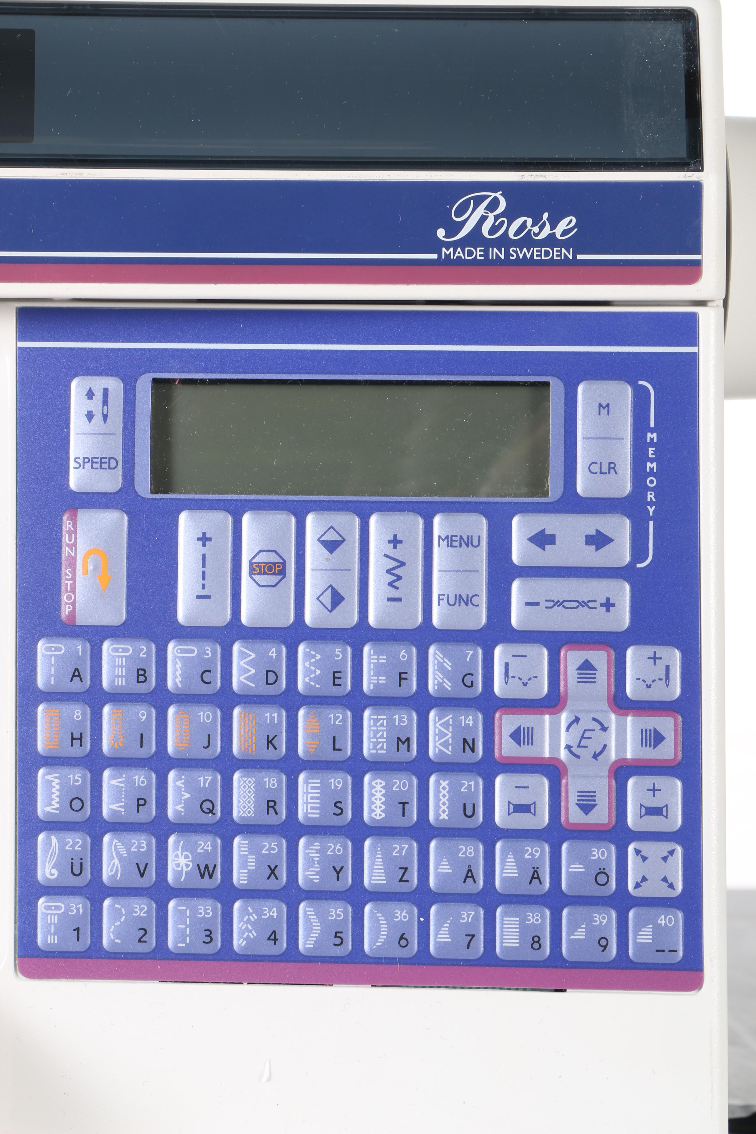 Husqvarna Viking Rose Sewing Machine With Embroidery Unit