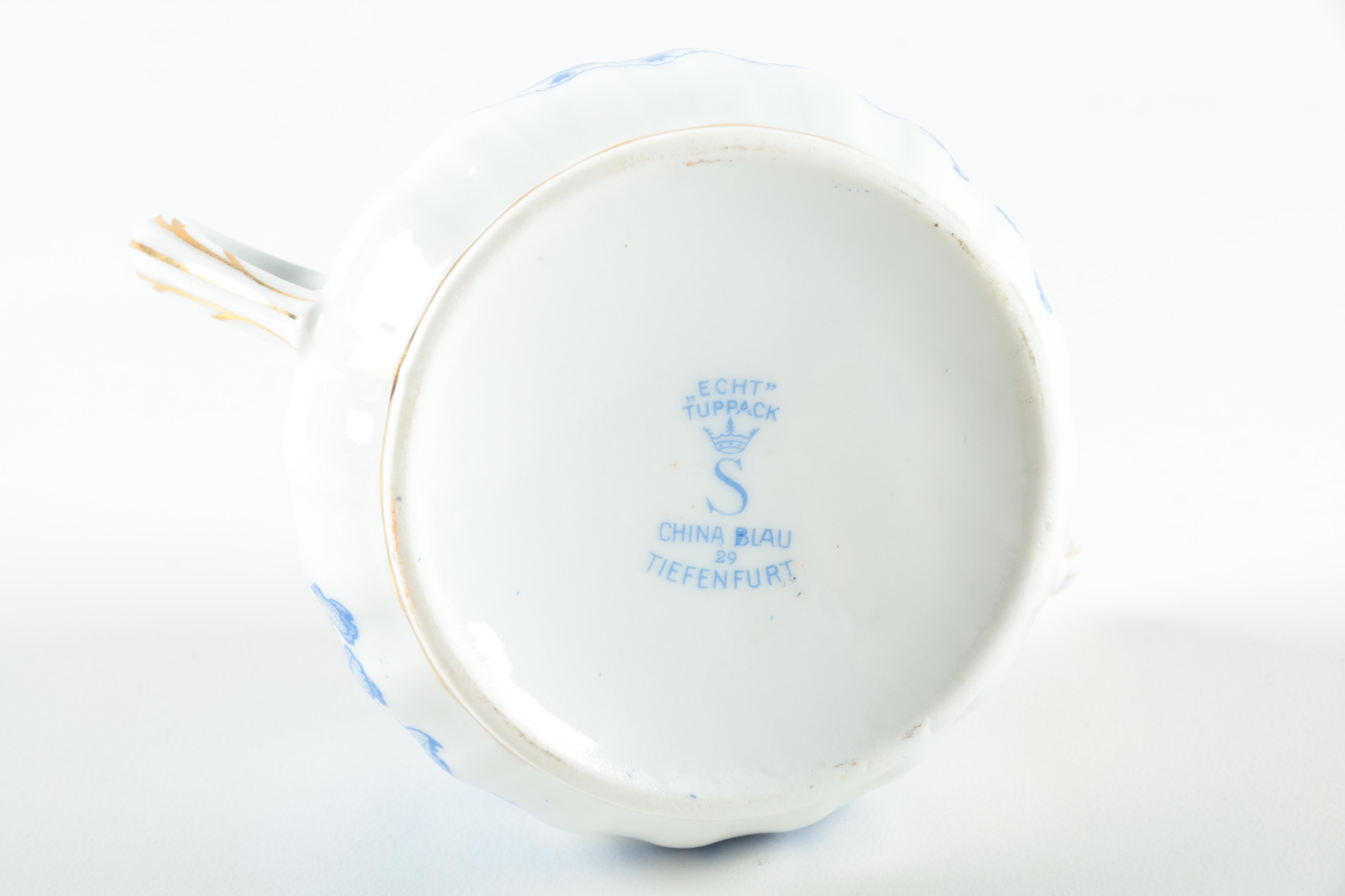 Tiefenfurt "China Blau" Floral Porcelain Tableware