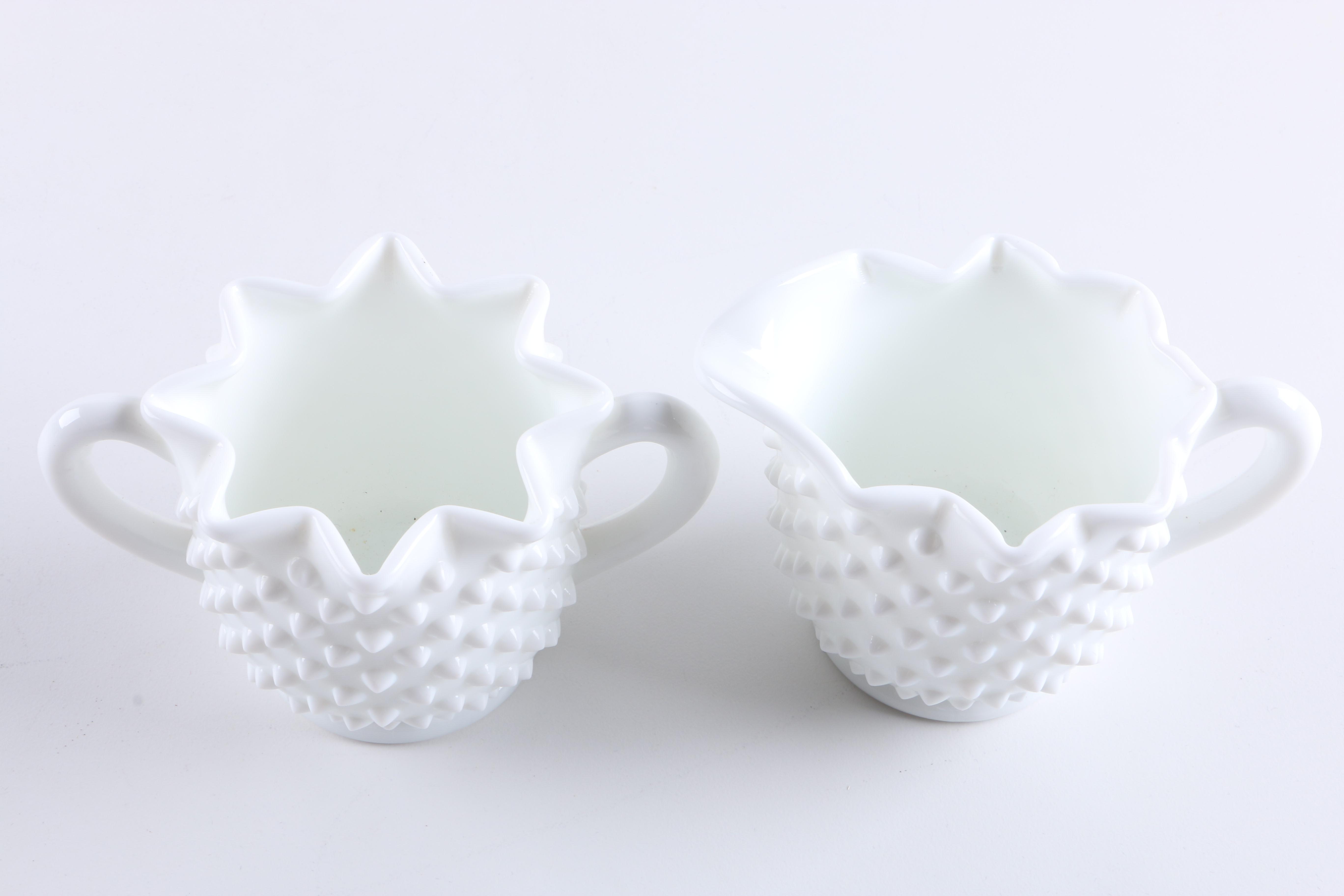 Fenton Milk Glass Tableware