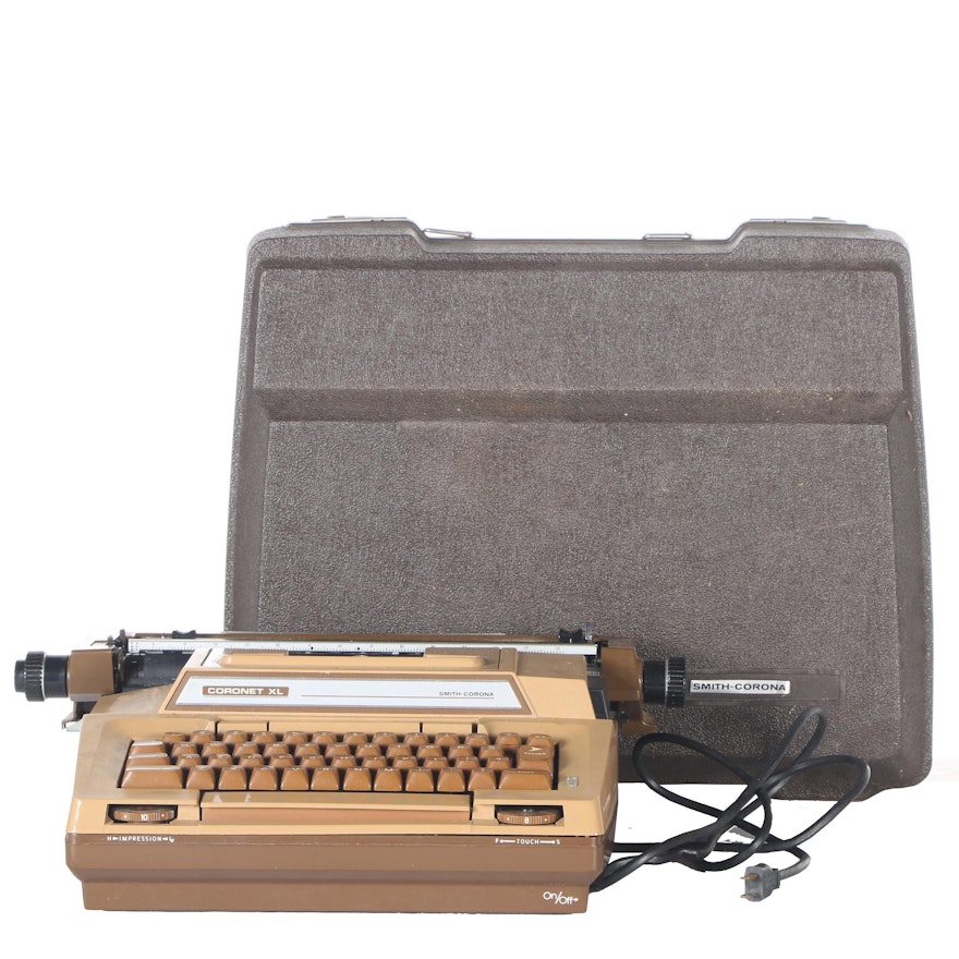 Smith-Corona Coronet XL Electric Typewriter With Case