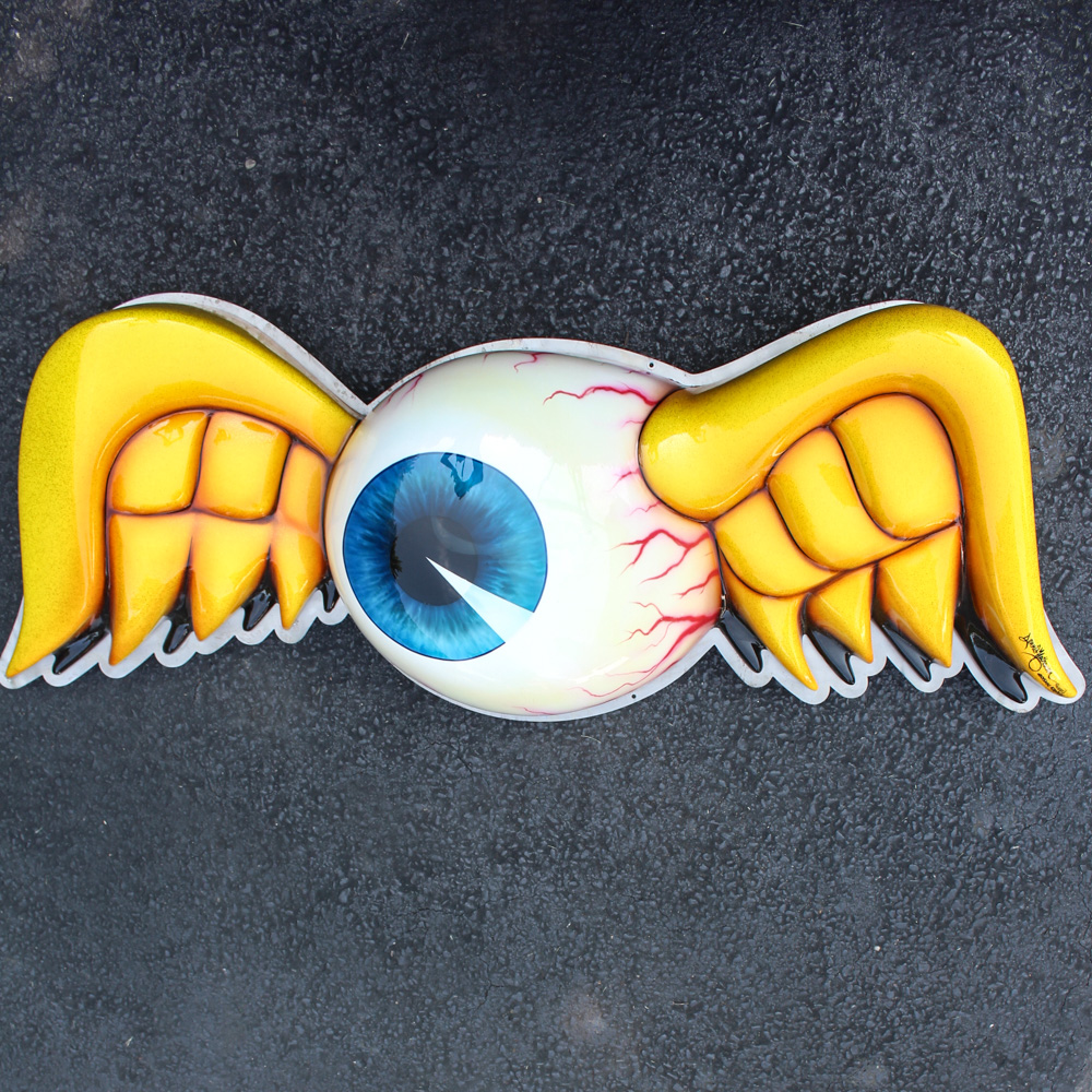 Von Dutch Inspired Custom Art "Flying Eyeball"