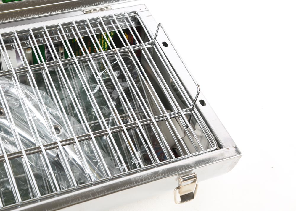 Best Home Stainless Steel Split-Barrel Tabletop Grill Set