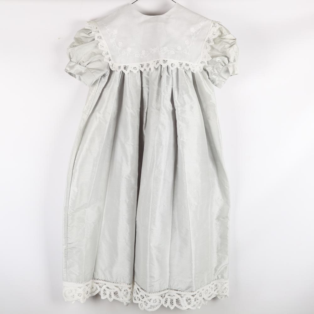 Girls' Silk and Battenberg Lace Party Dress by Hollyday