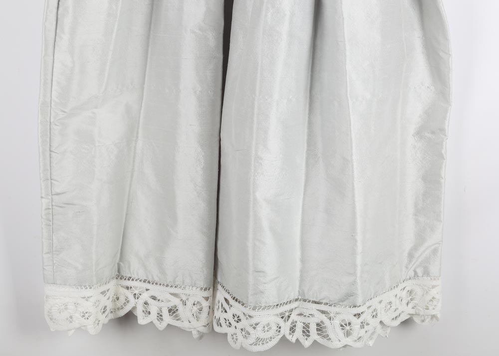 Girls' Silk and Battenberg Lace Party Dress by Hollyday