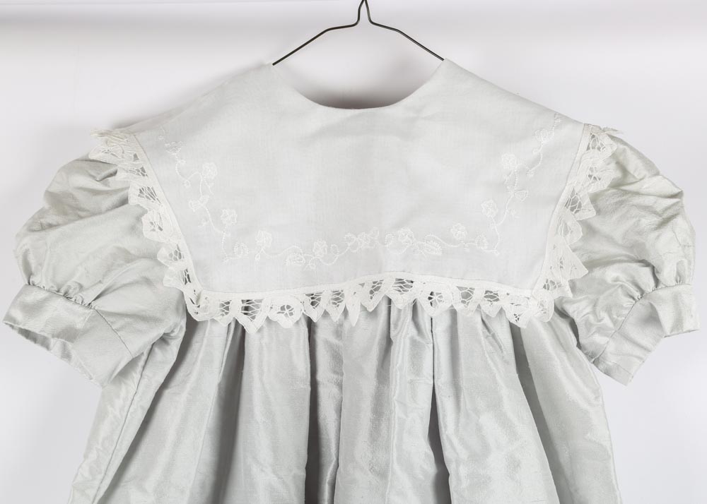 Girls' Silk and Battenberg Lace Party Dress by Hollyday