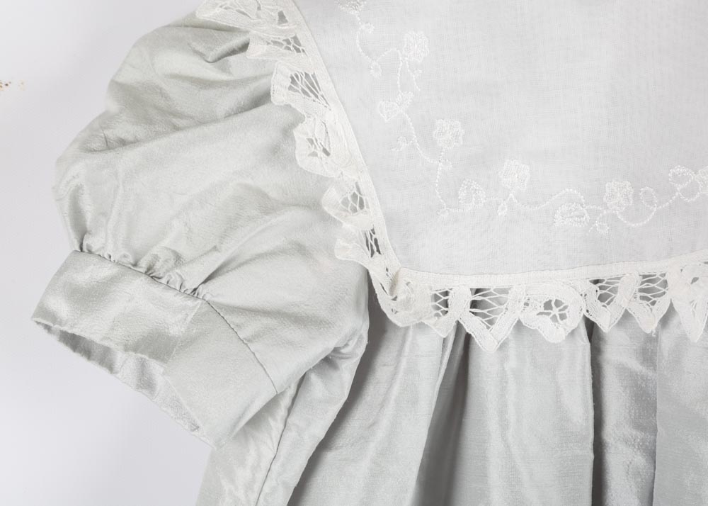 Girls' Silk and Battenberg Lace Party Dress by Hollyday