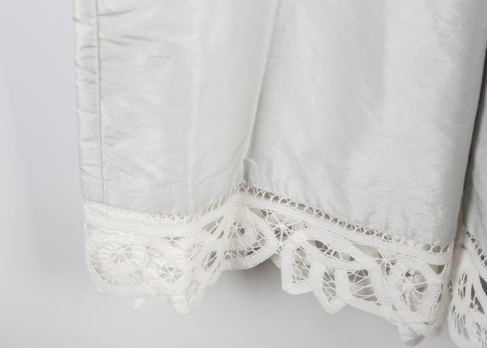 Girls' Silk and Battenberg Lace Party Dress by Hollyday