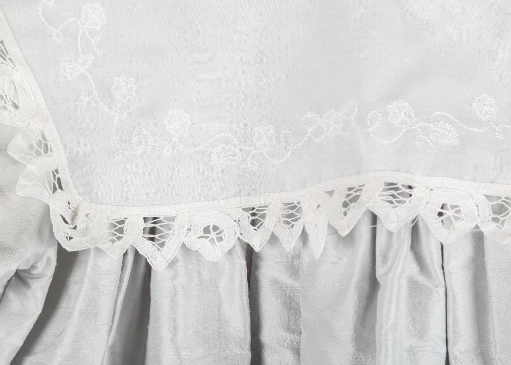 Girls' Silk and Battenberg Lace Party Dress by Hollyday