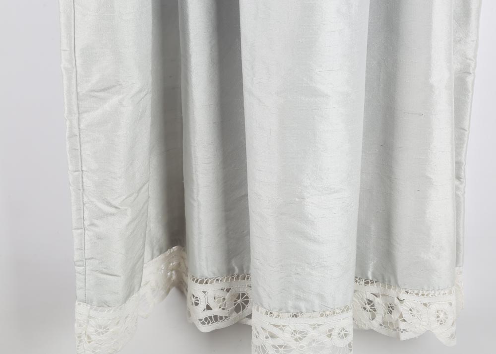 Girls' Silk and Battenberg Lace Party Dress by Hollyday