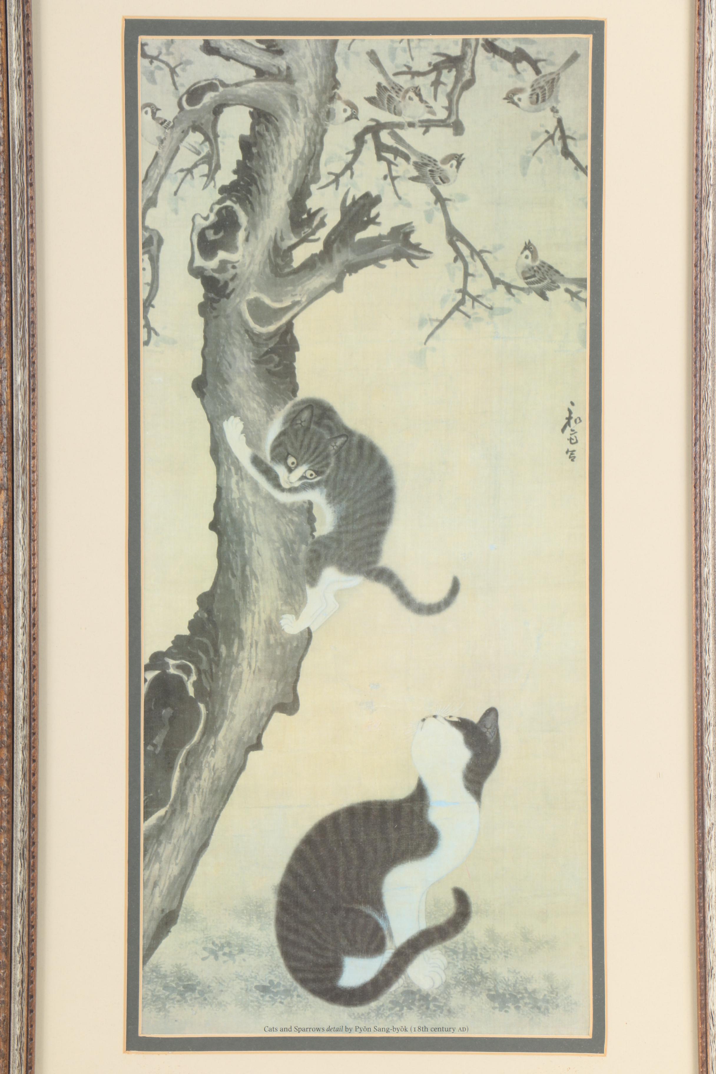 Offset Lithograph After Pyon Sang-pyok's "Myojakdo"