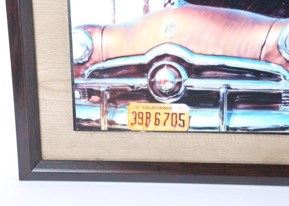 Classic Car Offset Lithograph Triptych