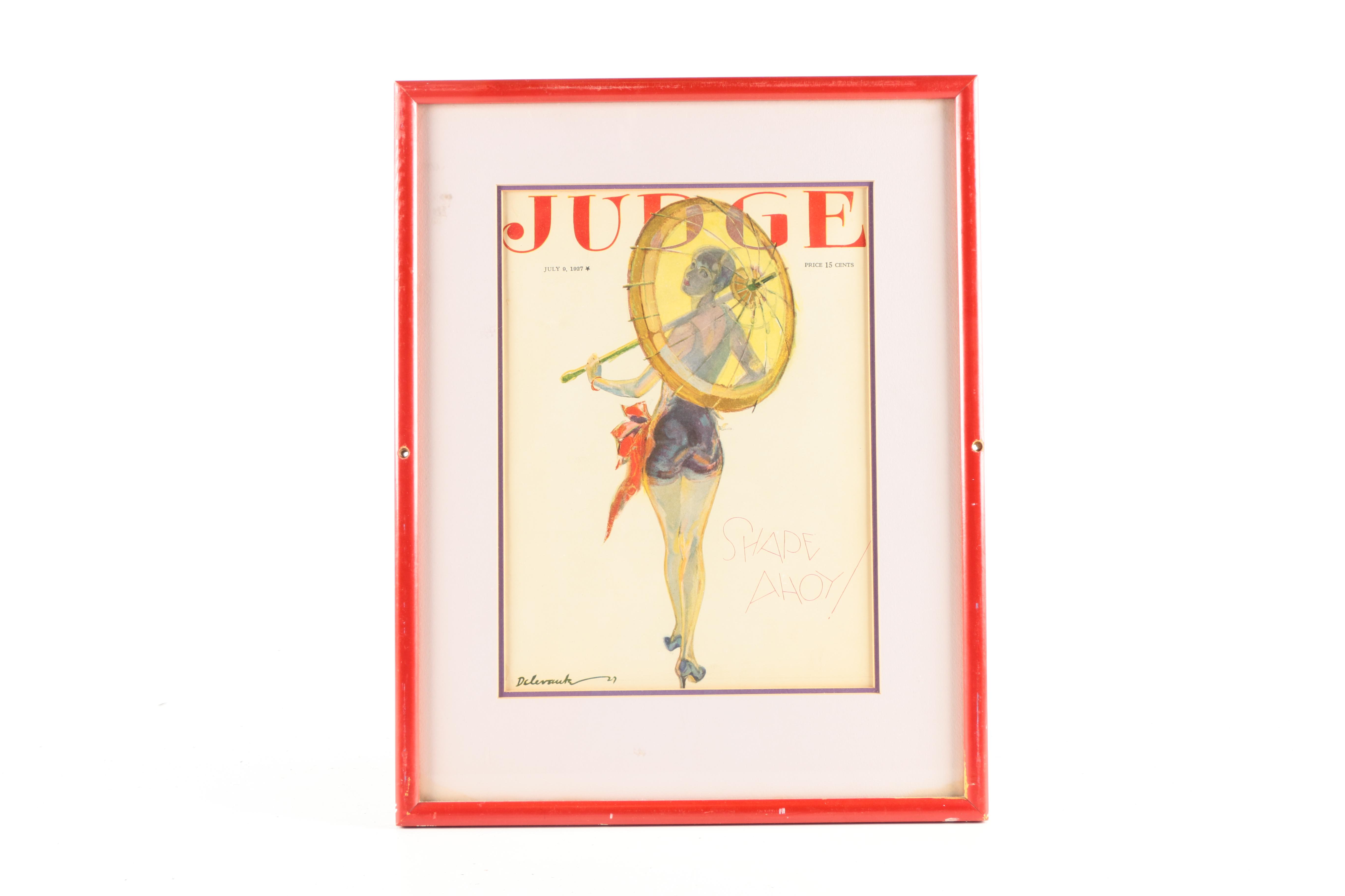 Six Vintage "Judge" Magazine Covers