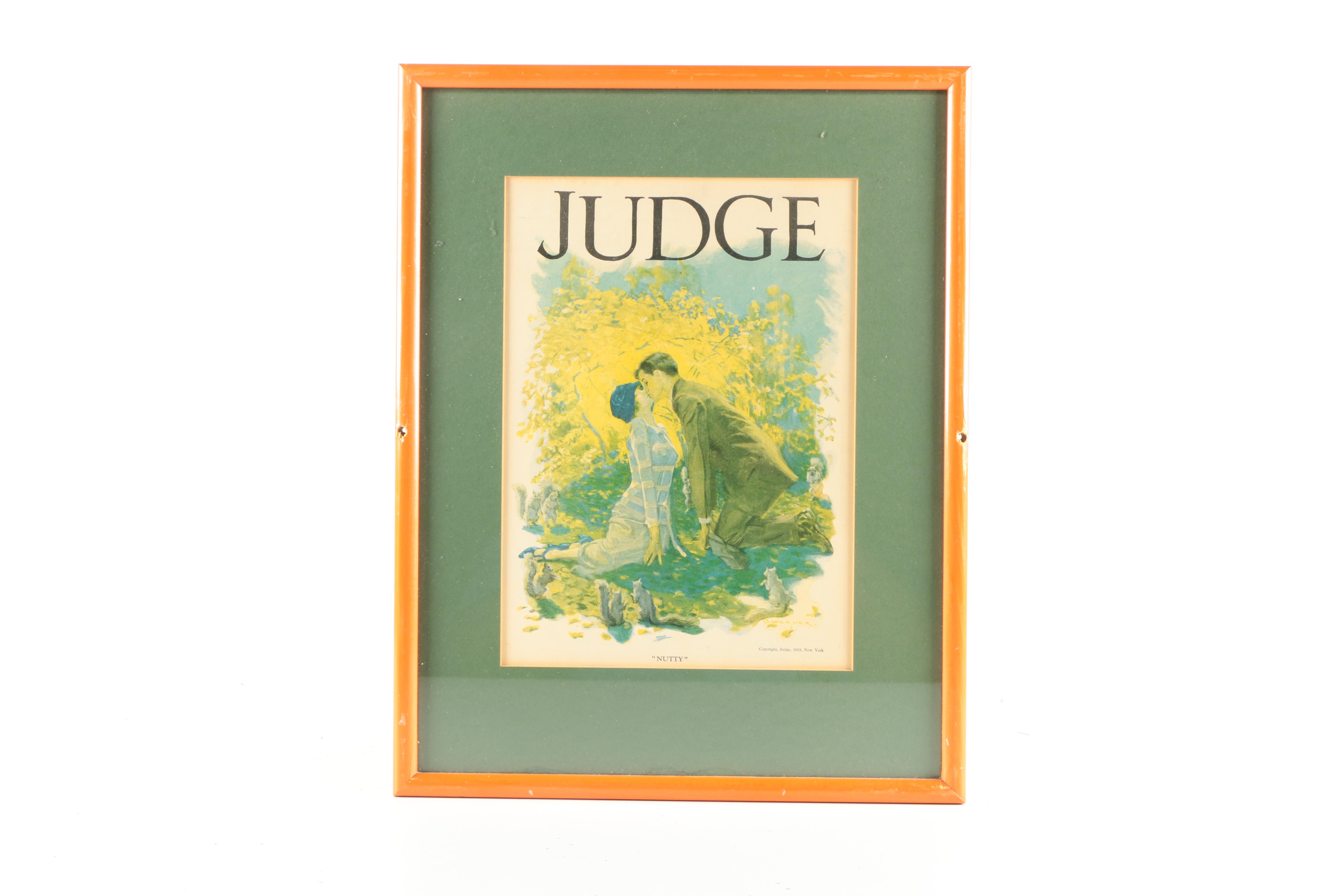 Six Vintage "Judge" Magazine Covers