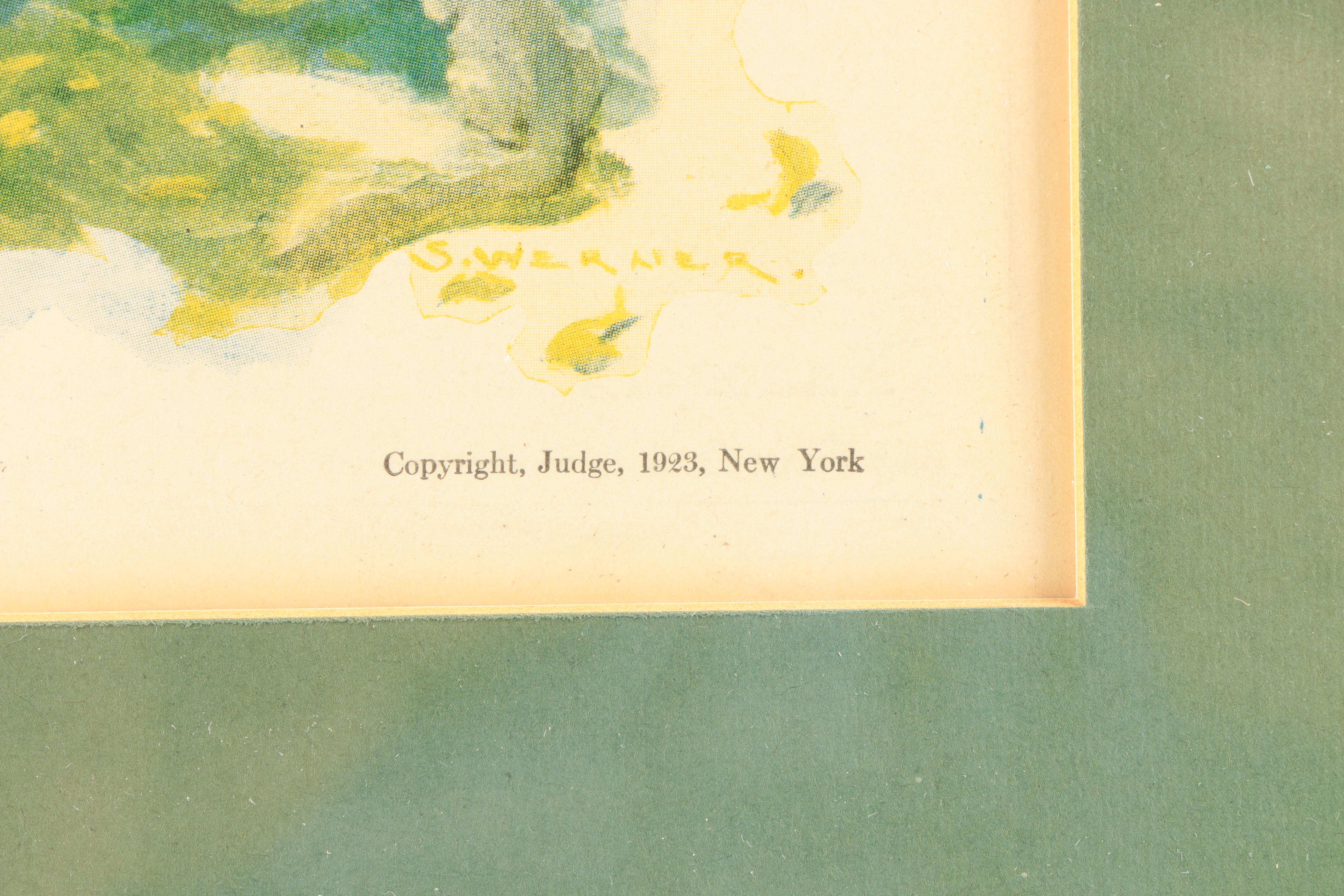 Six Vintage "Judge" Magazine Covers