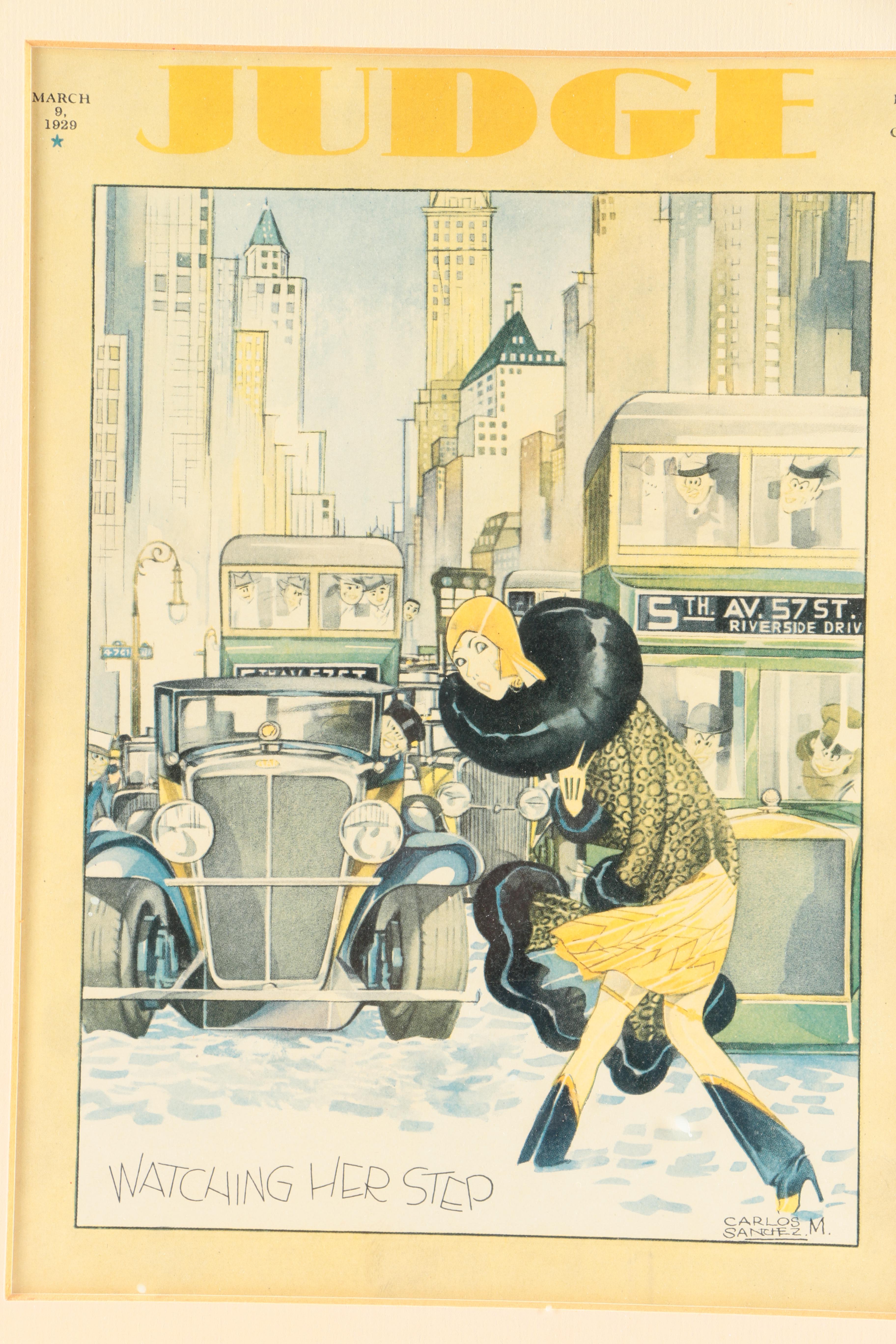 Six Vintage "Judge" Magazine Covers