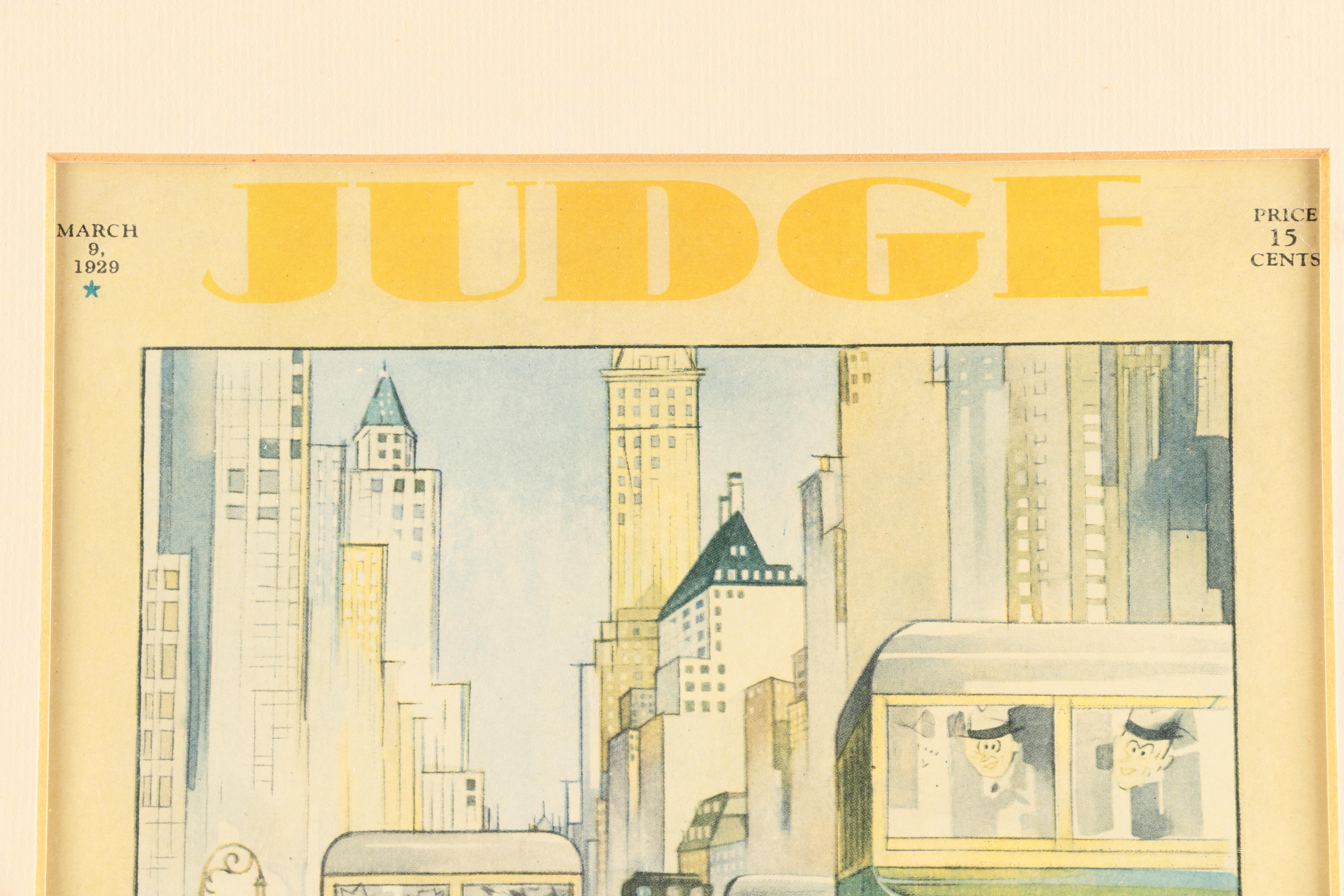 Six Vintage "Judge" Magazine Covers
