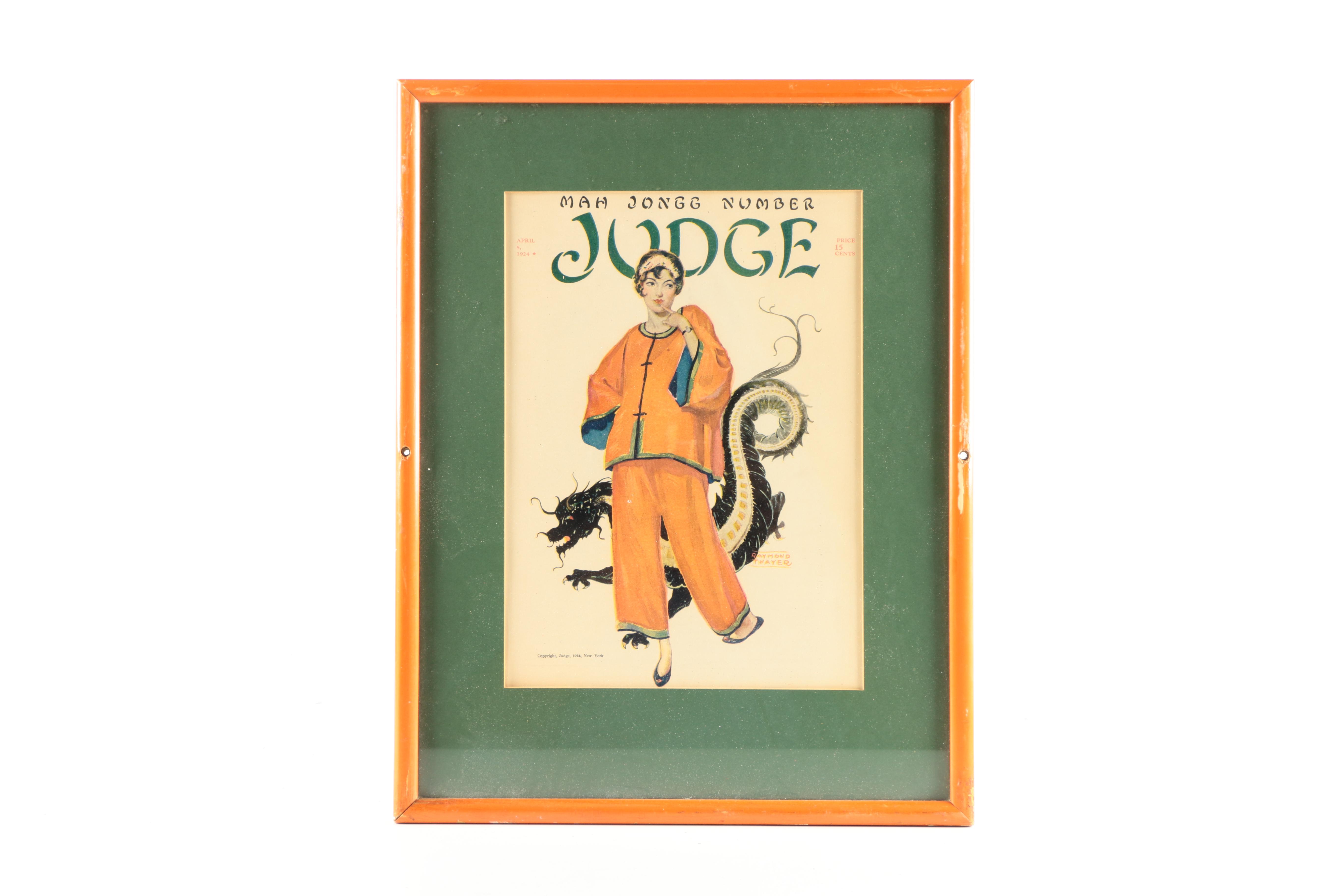 Six Vintage "Judge" Magazine Covers