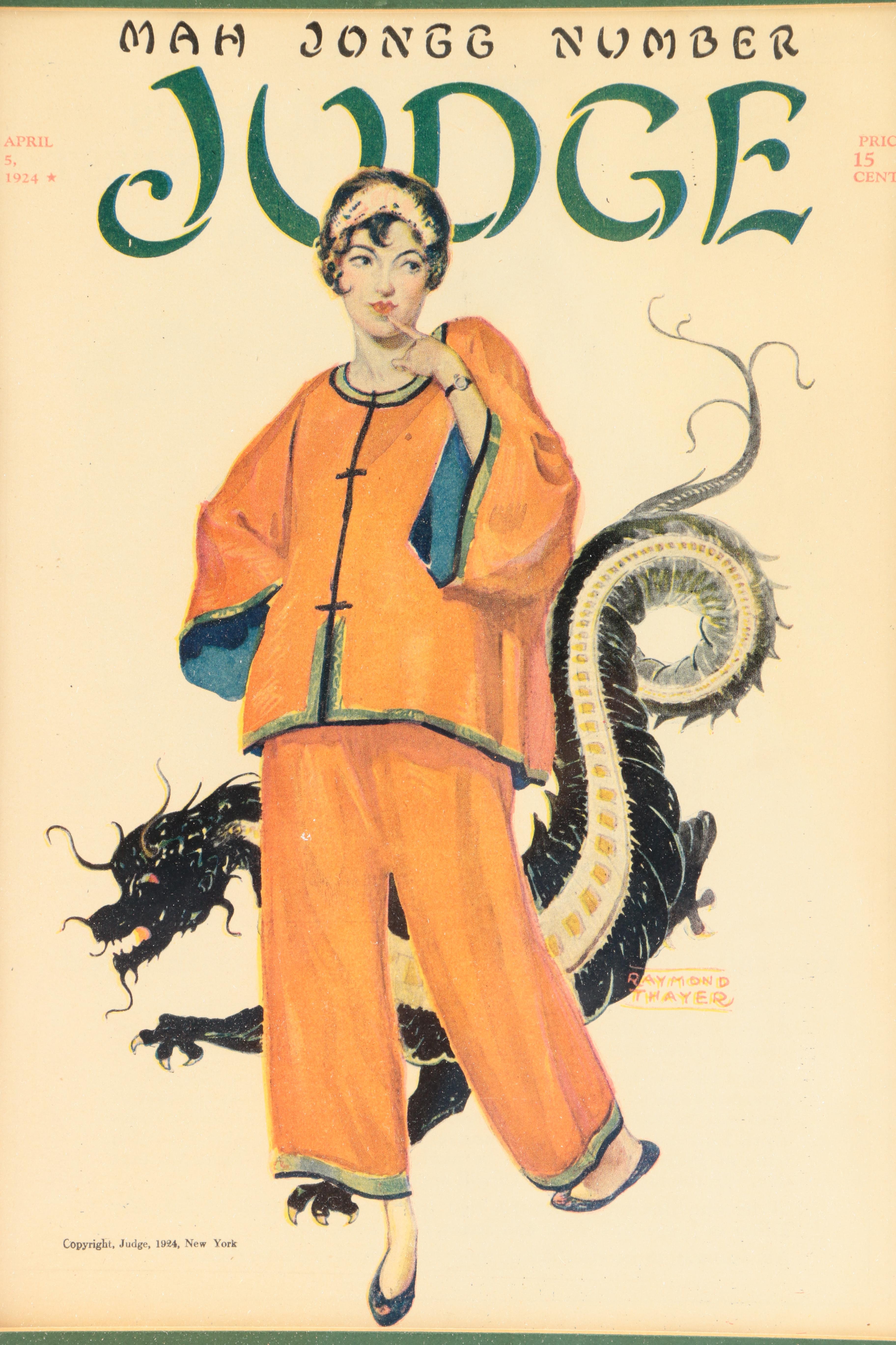 Six Vintage "Judge" Magazine Covers