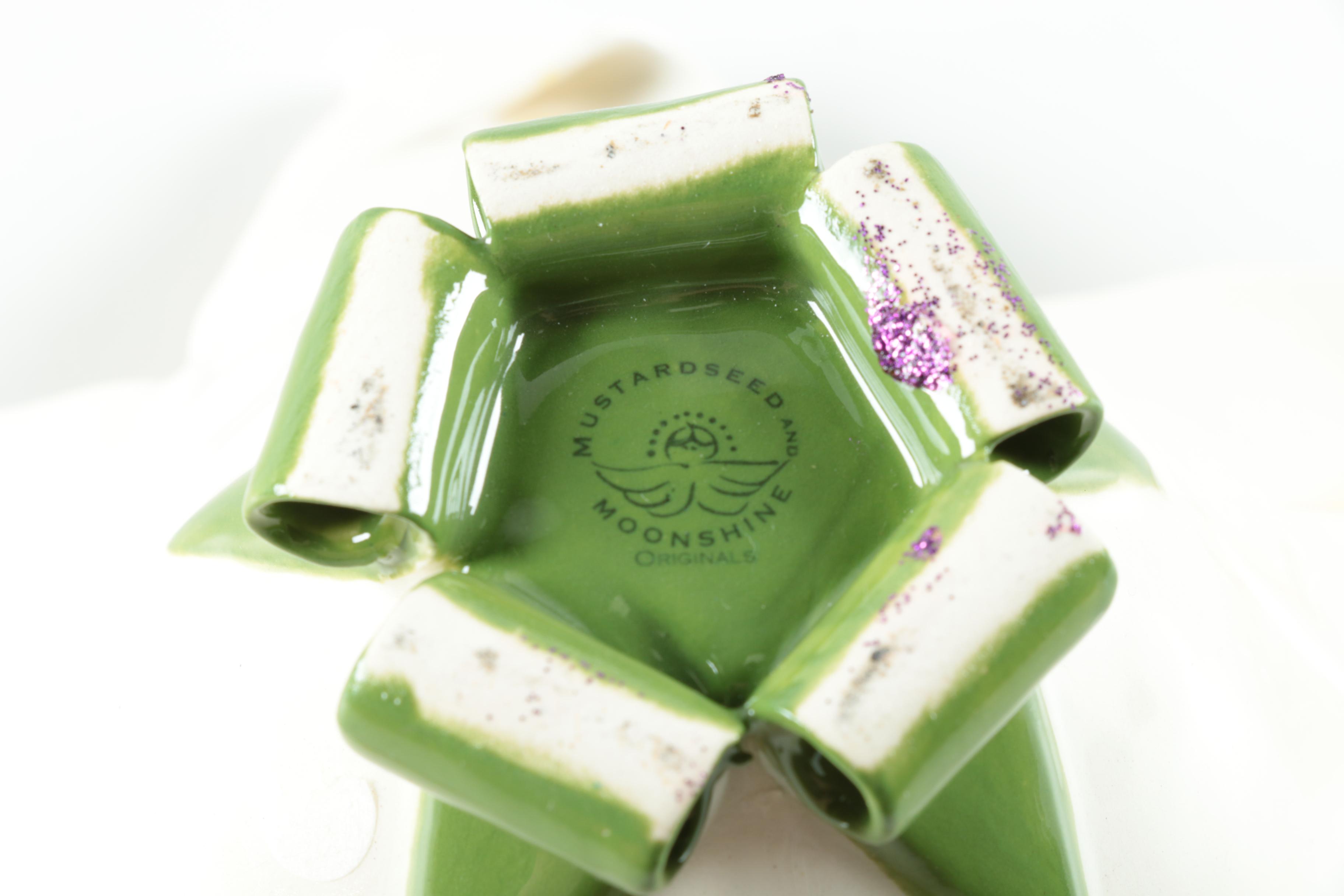 Mustardseed and Moonshine Porcelain Cups and Saucers