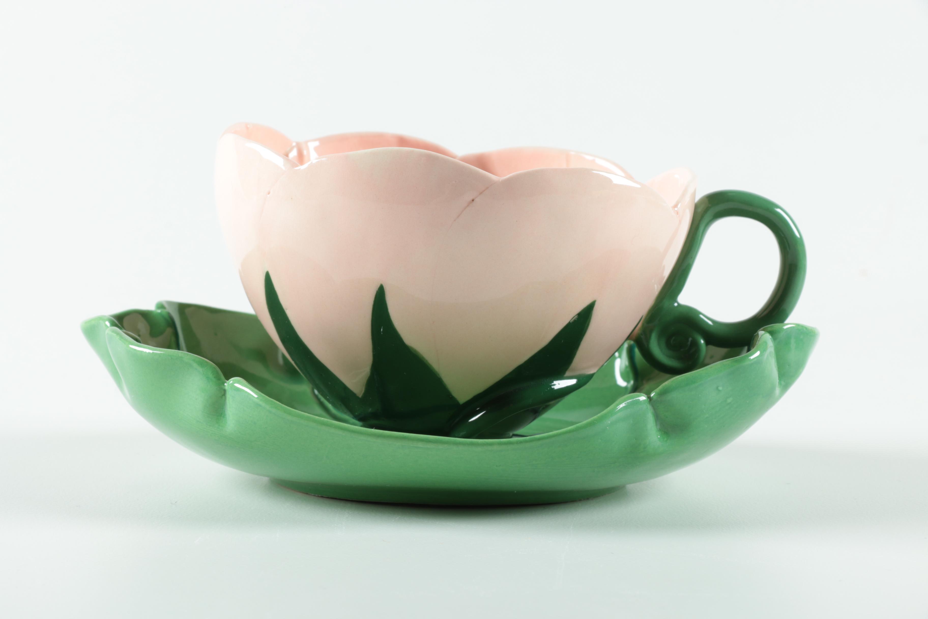 Mustardseed and Moonshine Porcelain Cups and Saucers