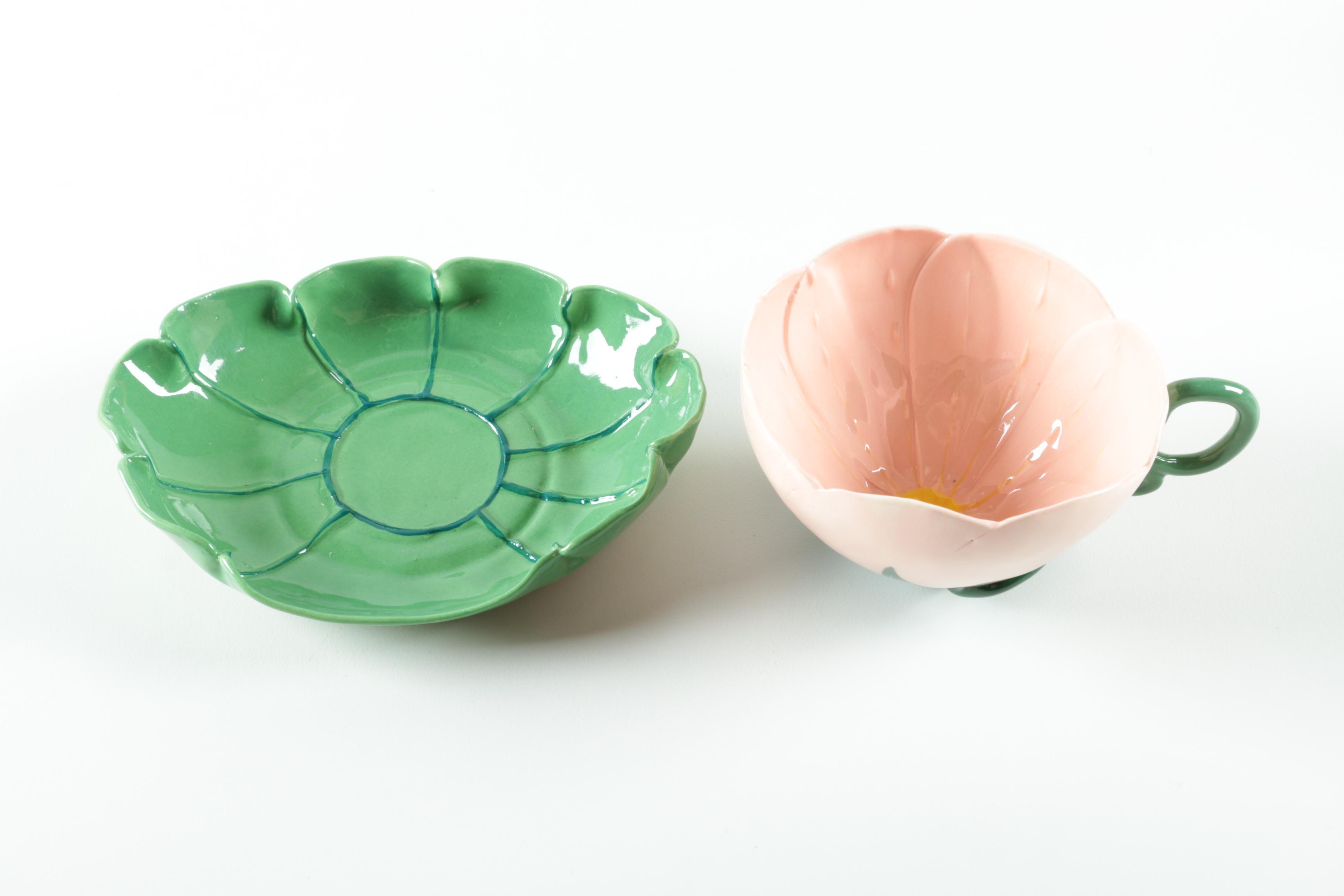 Mustardseed and Moonshine Porcelain Cups and Saucers