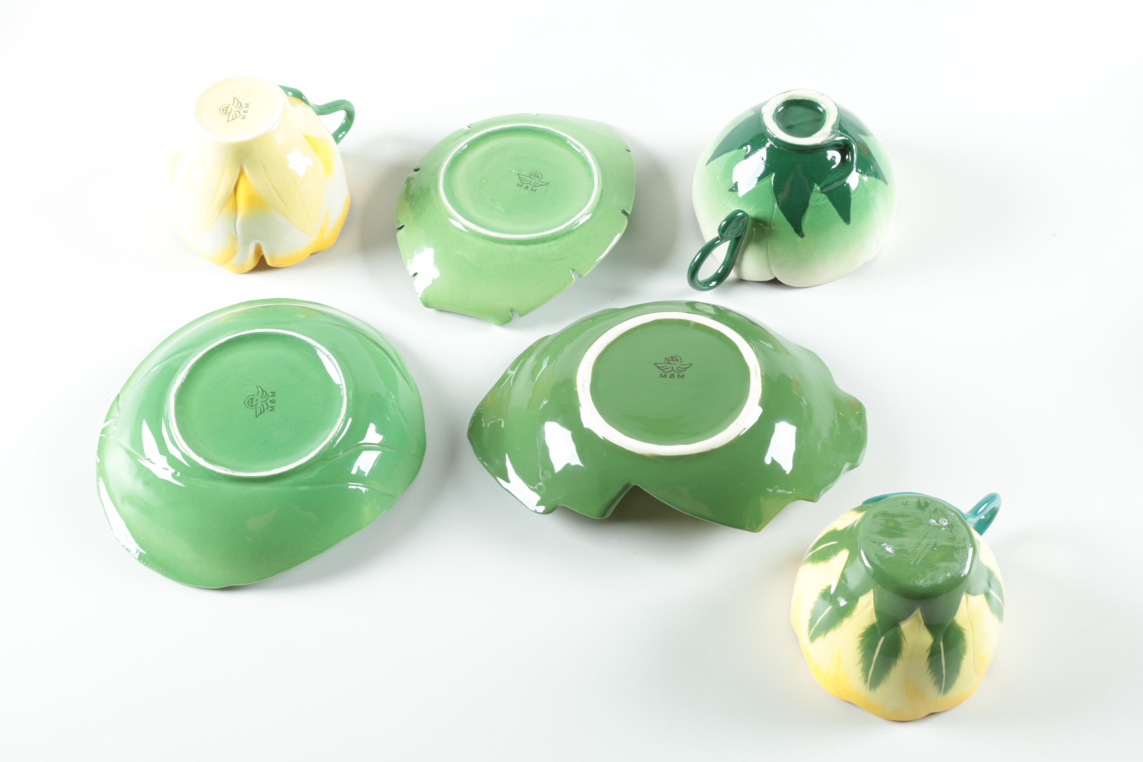 Mustardseed and Moonshine Porcelain Cups and Saucers