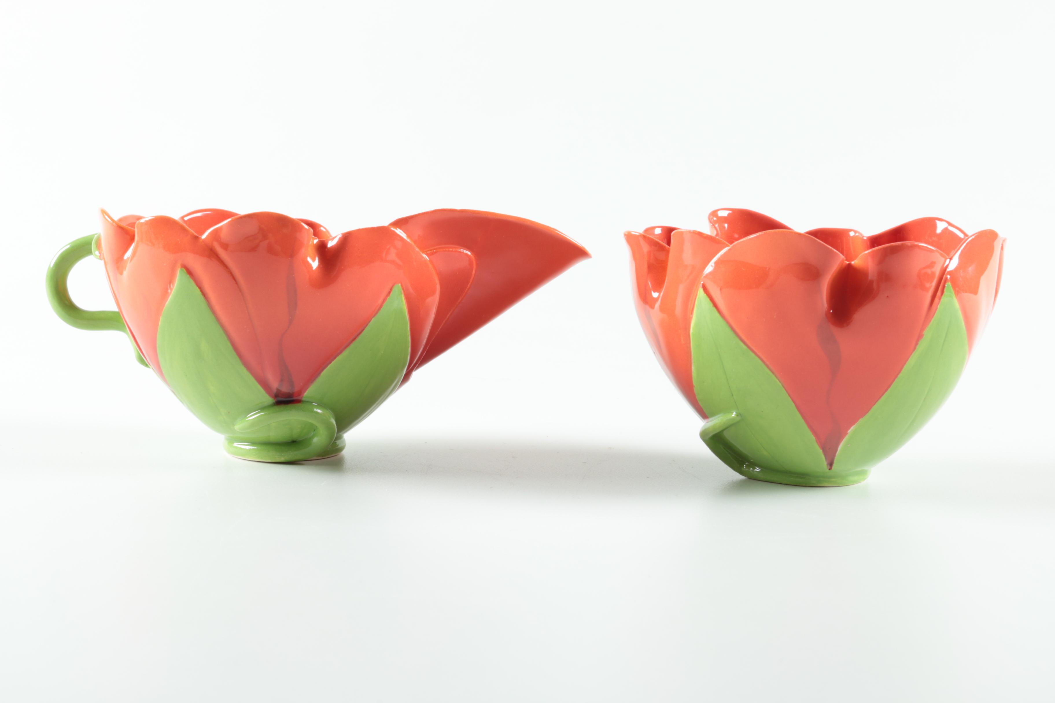 Mustardseed and Moonshine Porcelain Cups and Saucers