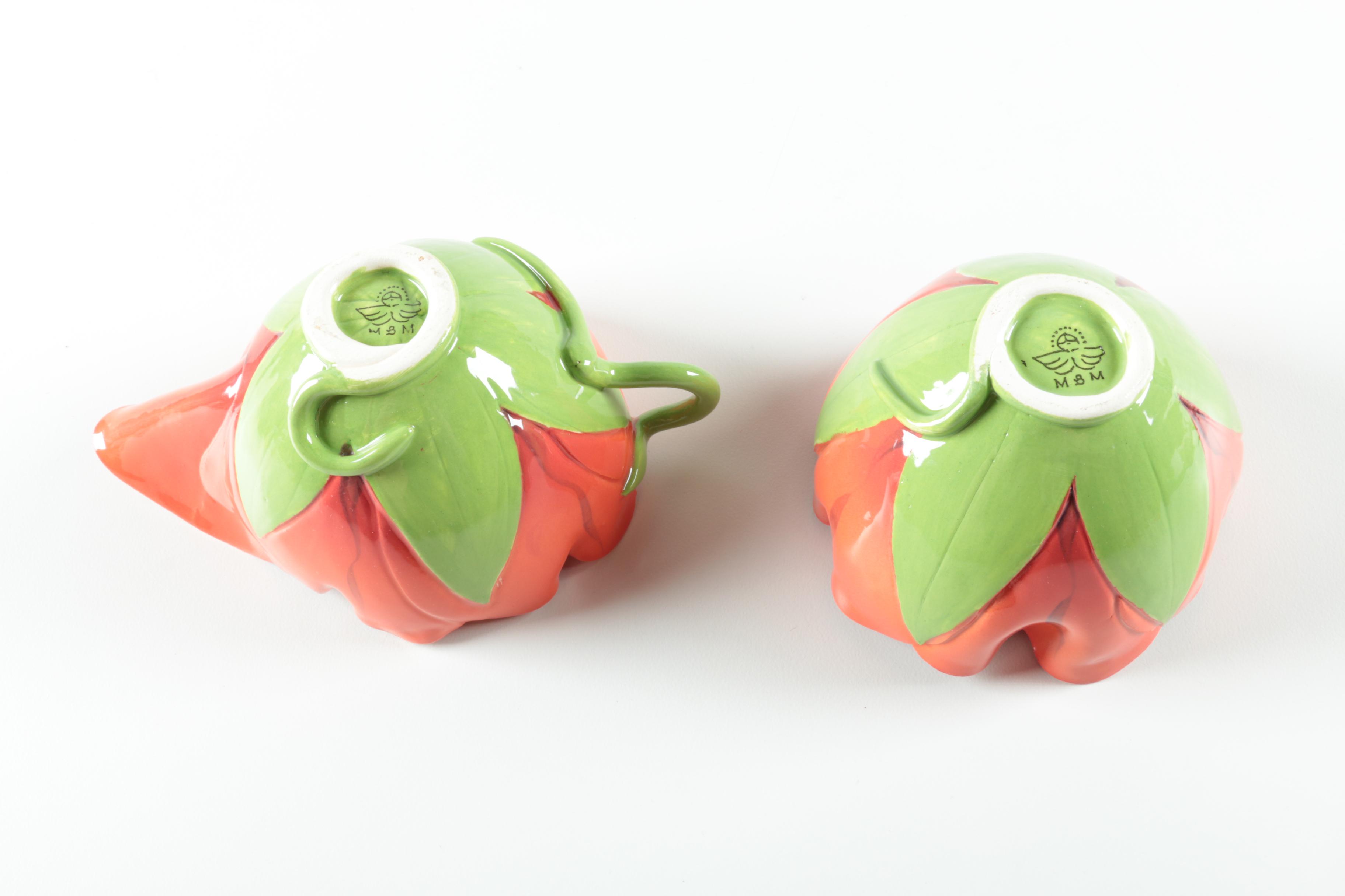 Mustardseed and Moonshine Porcelain Cups and Saucers