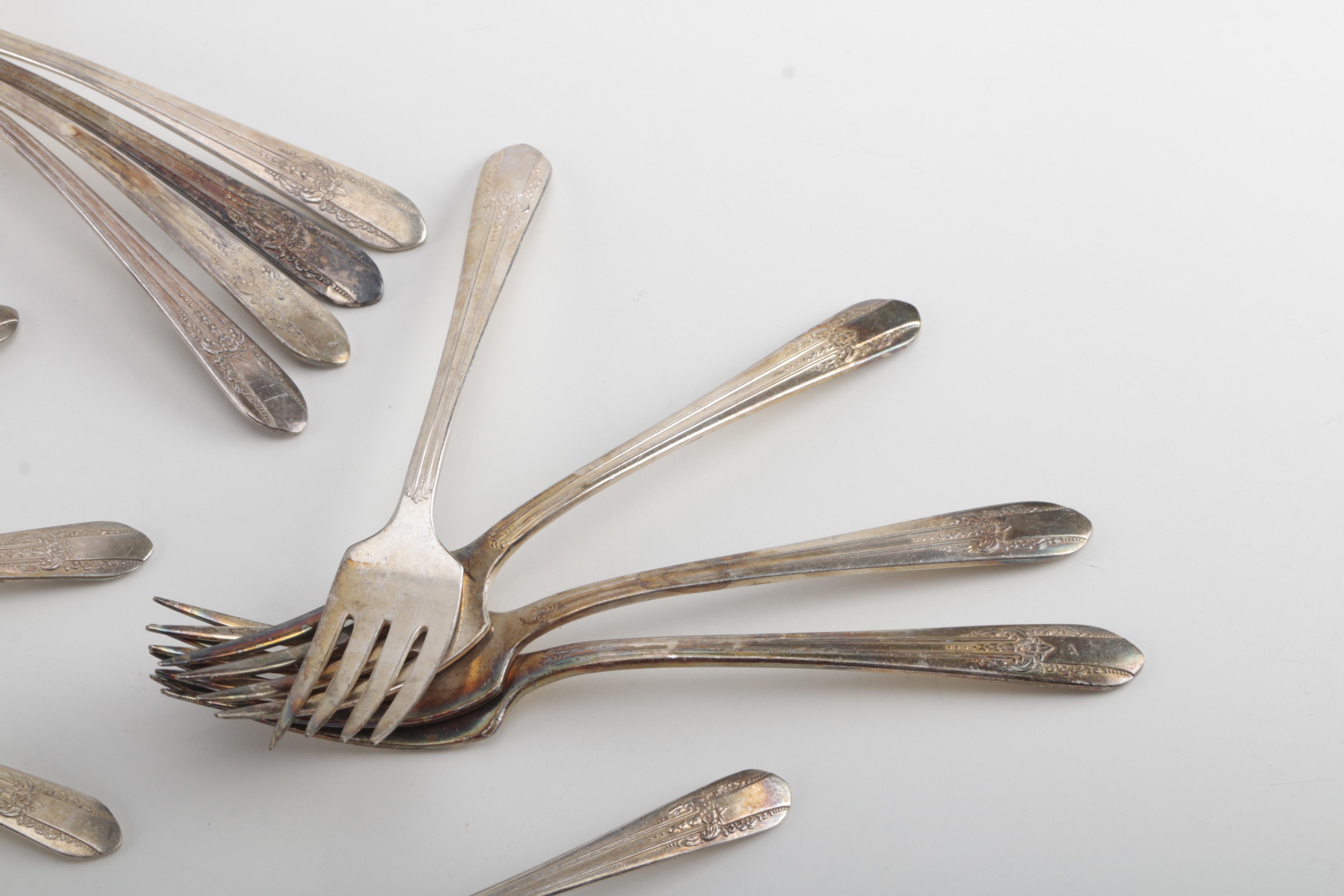 Wm Rogers Mfg Co. "Reflection" Silver Plate Flatware