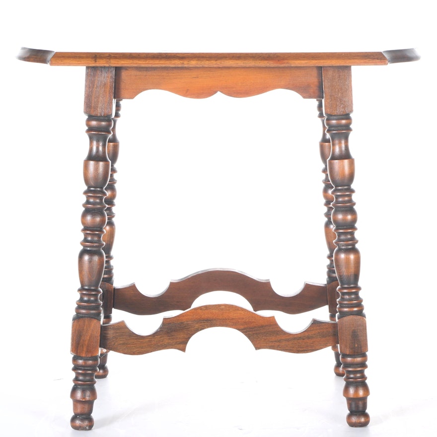 Vintage William and Mary Style Accent Table
