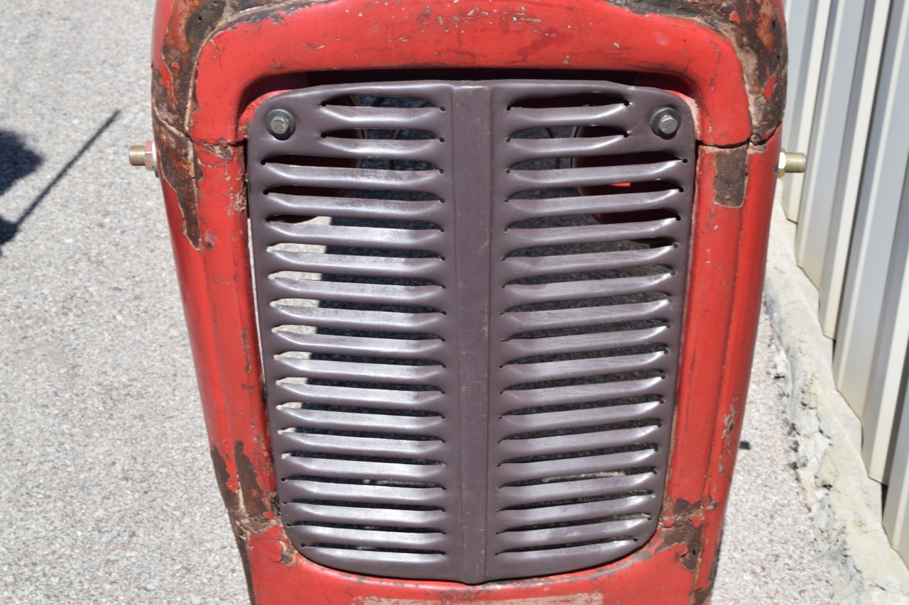 Repurposed Massey-Ferguson Tractor Hood Desk