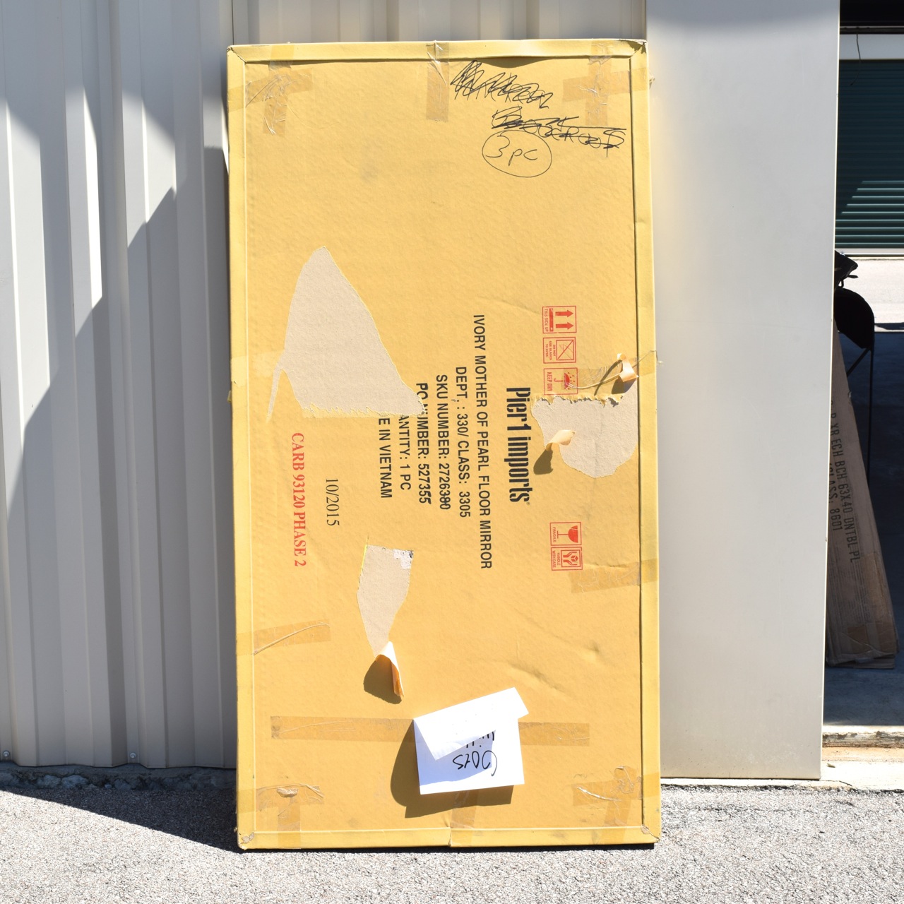 Pier 1 Imports Ivory Mother of Pearl Floor Mirror