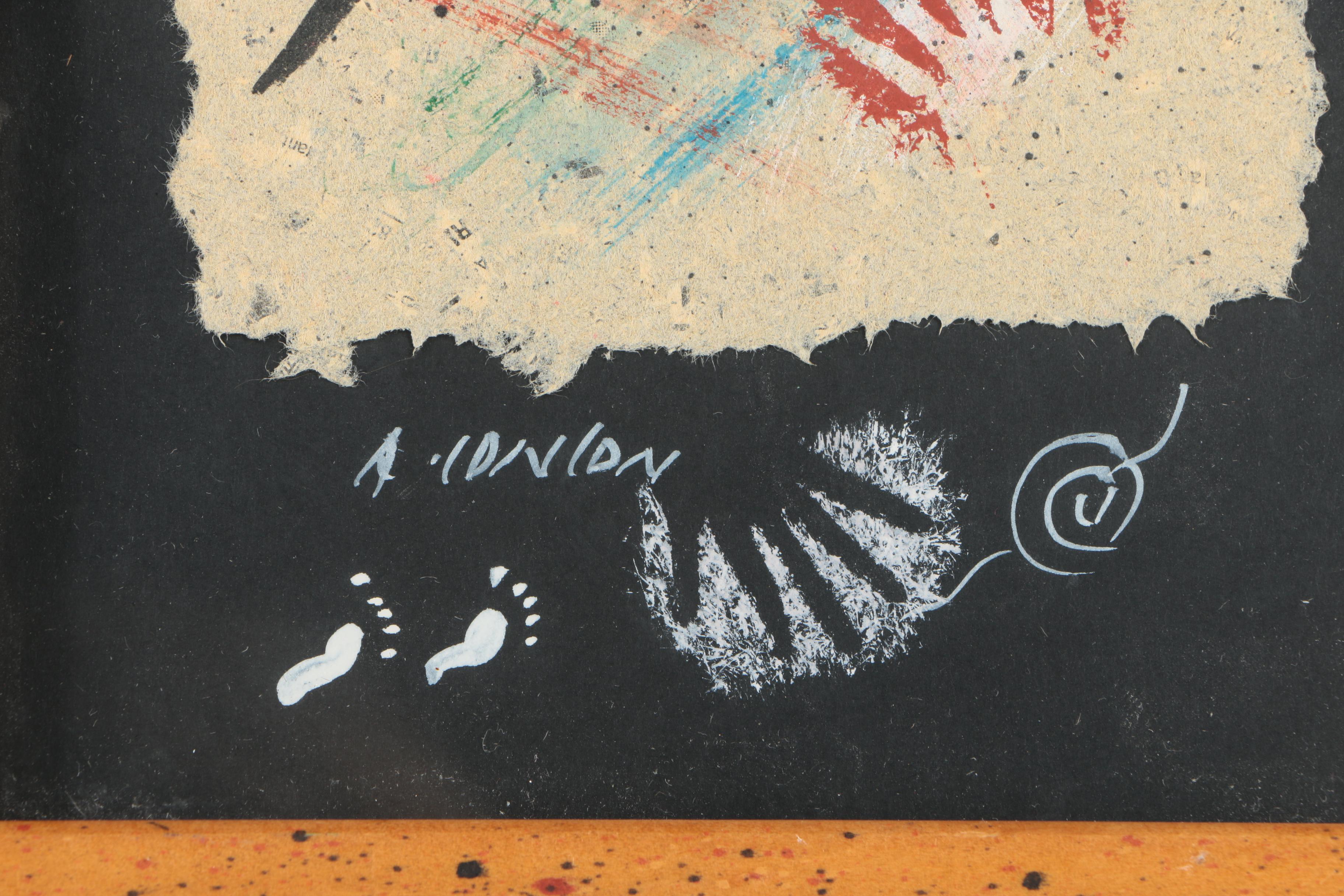 Arthur Conlon Australian Aboriginal Gouache Painting