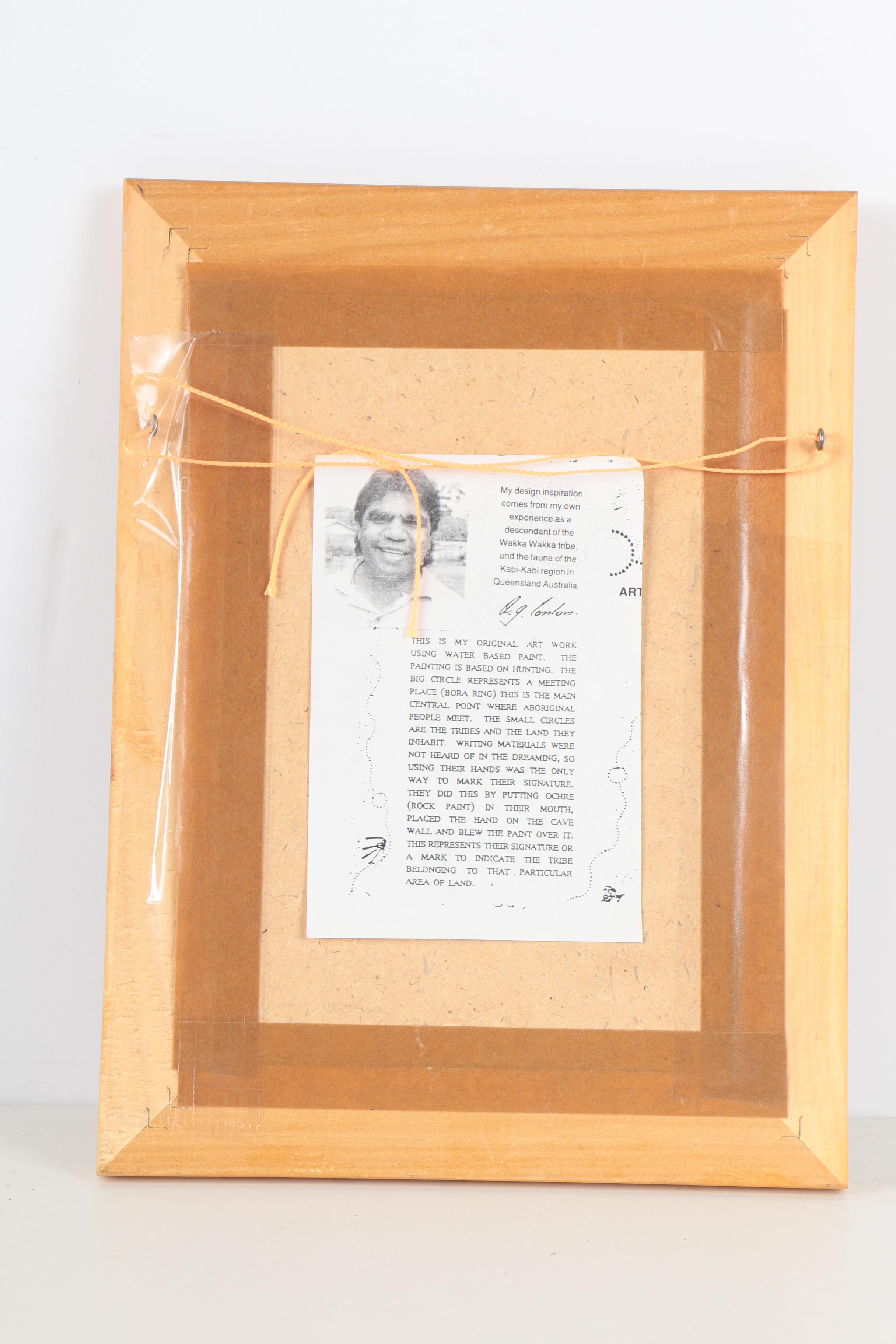 Arthur Conlon Australian Aboriginal Gouache Painting