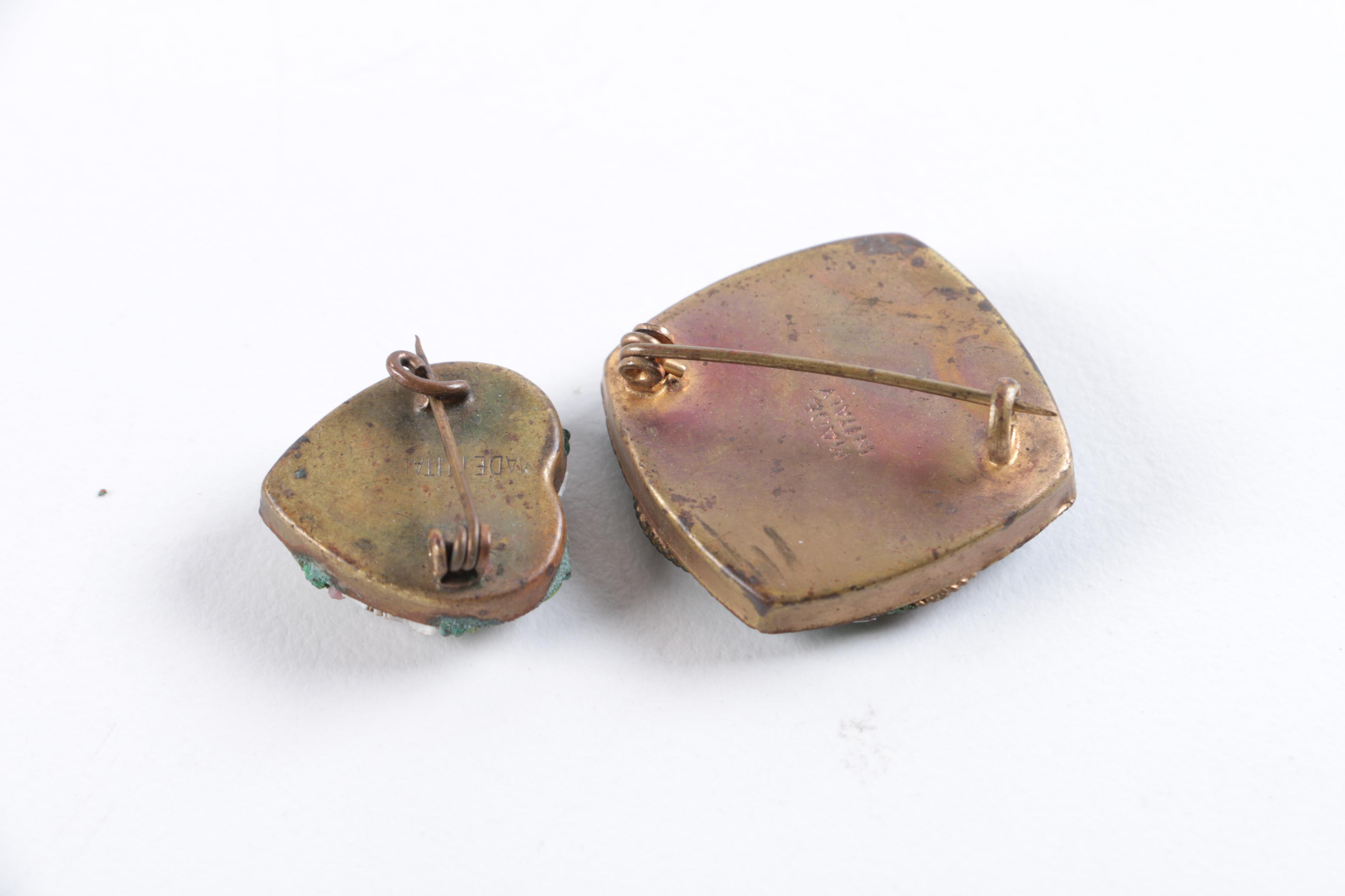 Vintage Jewelry Including Micro Mosaic Brooches