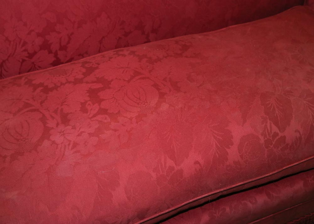 Victorian Upholstered Camelback Sofa