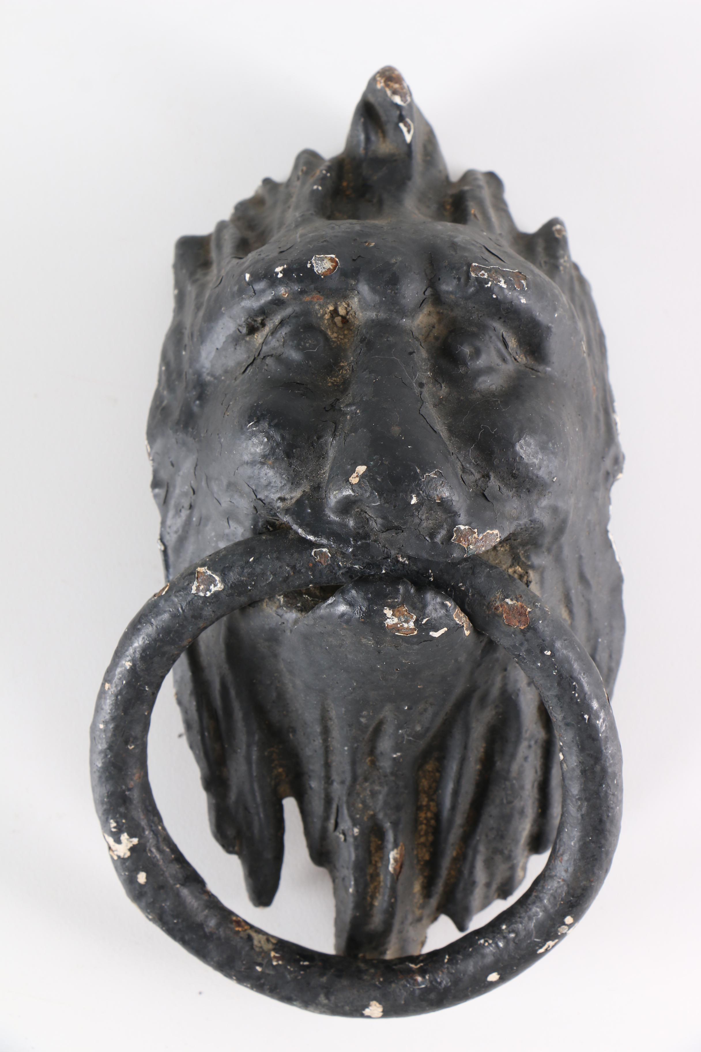 Cast Iron Lion Head Door Knocker