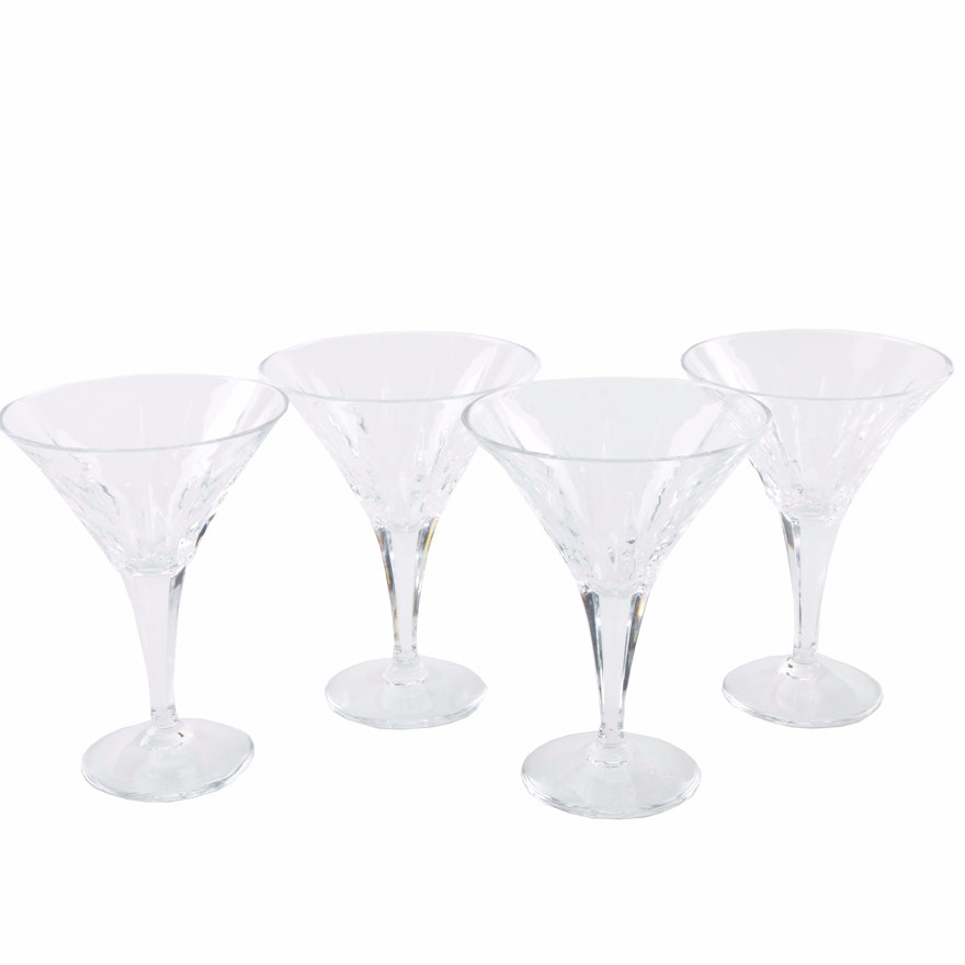 Four Martini Glasses